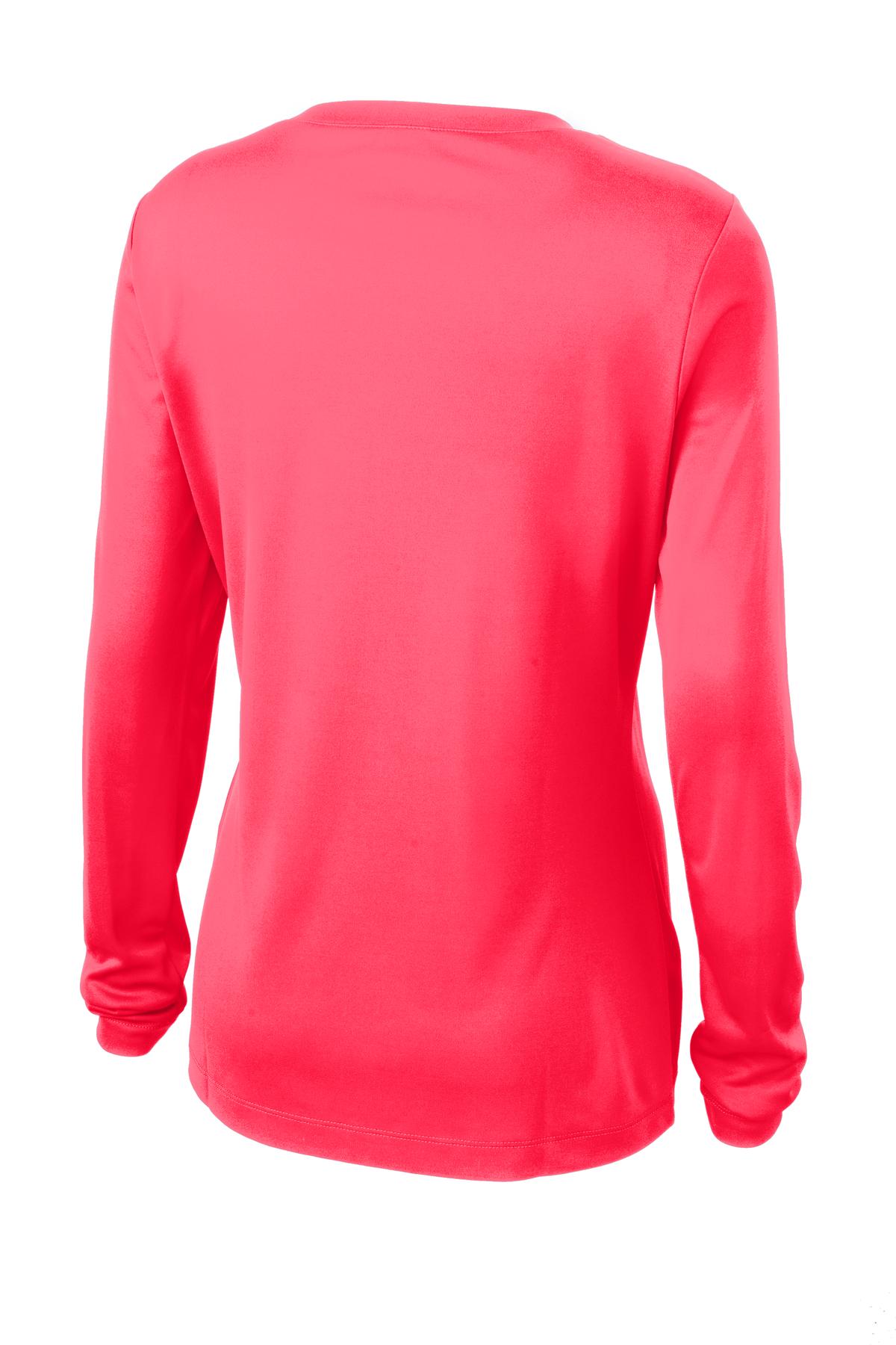 Sport-Tek Women's Long Sleeve PosiCharge Competitor V-Neck Tee LST353LS Womens Apparel Shirts & Tops