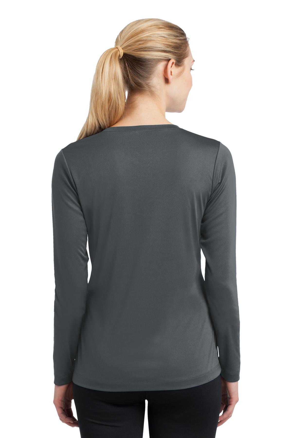Sport-Tek Women's Long Sleeve PosiCharge Competitor V-Neck Tee LST353LS Womens Apparel Shirts & Tops