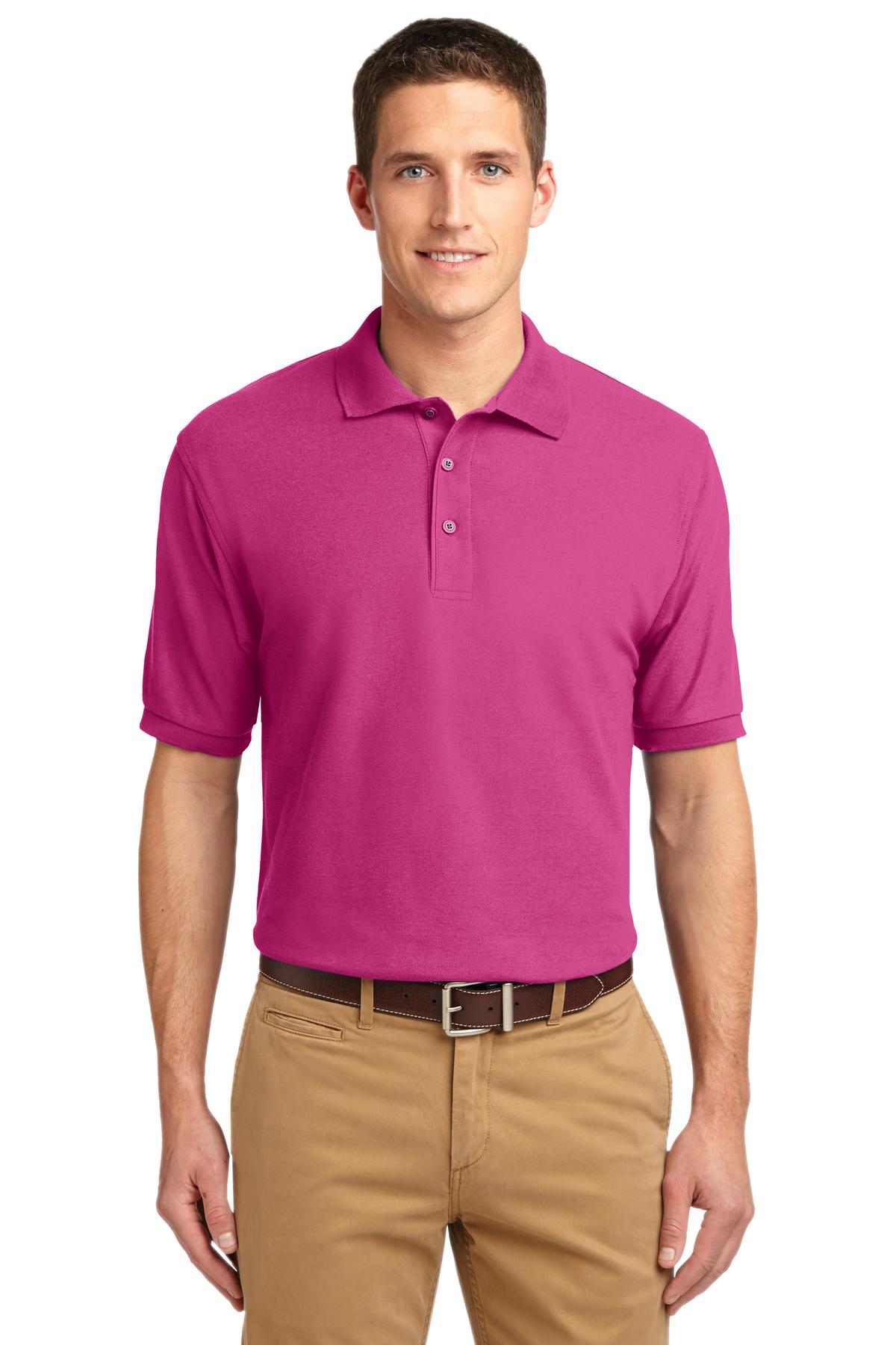 Port Authority Extended Size Silk Touch Polo. K500ES Mens Apparel Shirts & Tops