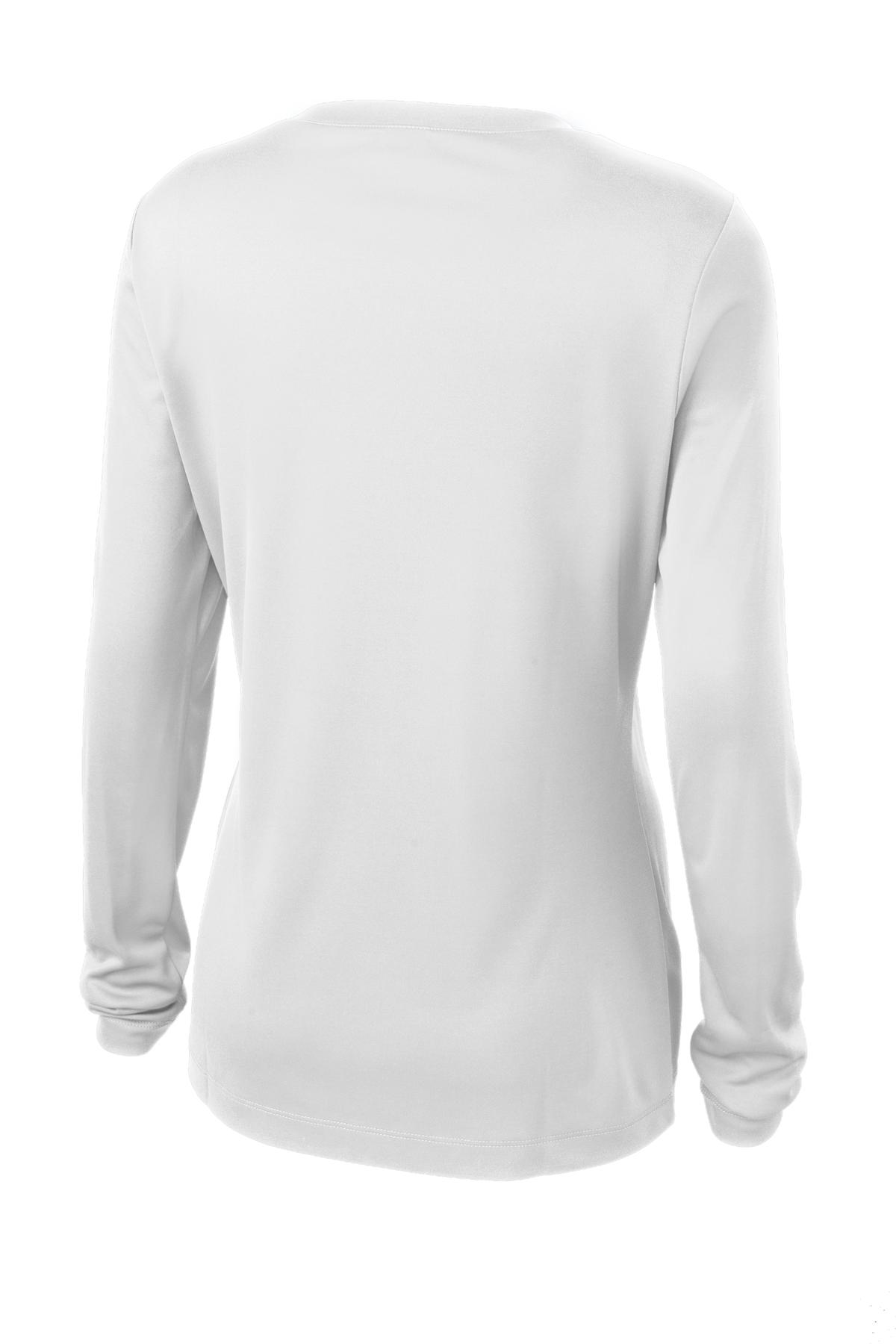Sport-Tek Women's Long Sleeve PosiCharge Competitor V-Neck Tee LST353LS Womens Apparel Shirts & Tops