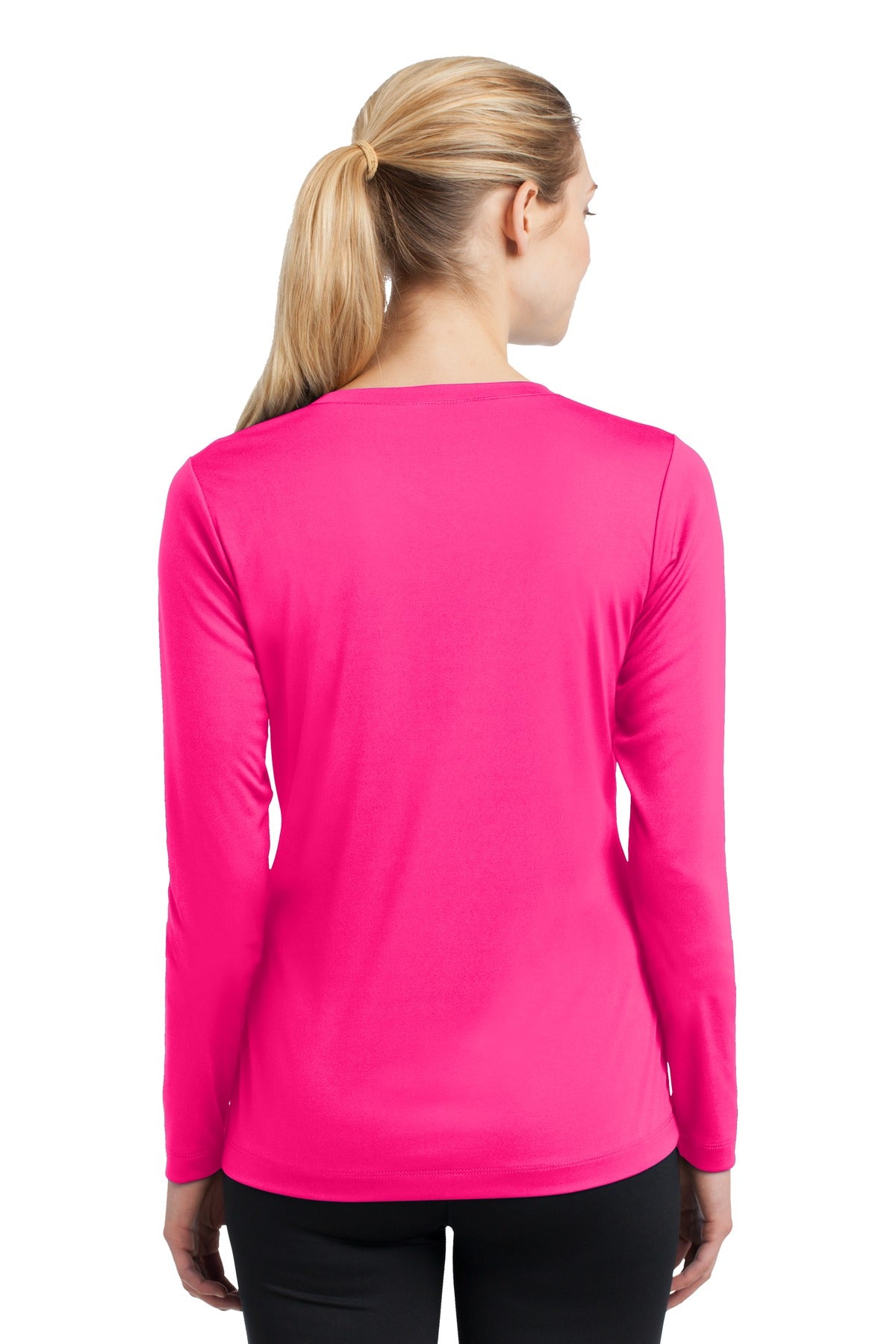 Sport-Tek Ladies Long Sleeve PosiCharge Competitor V-Neck Tee. LST353LS 1of2