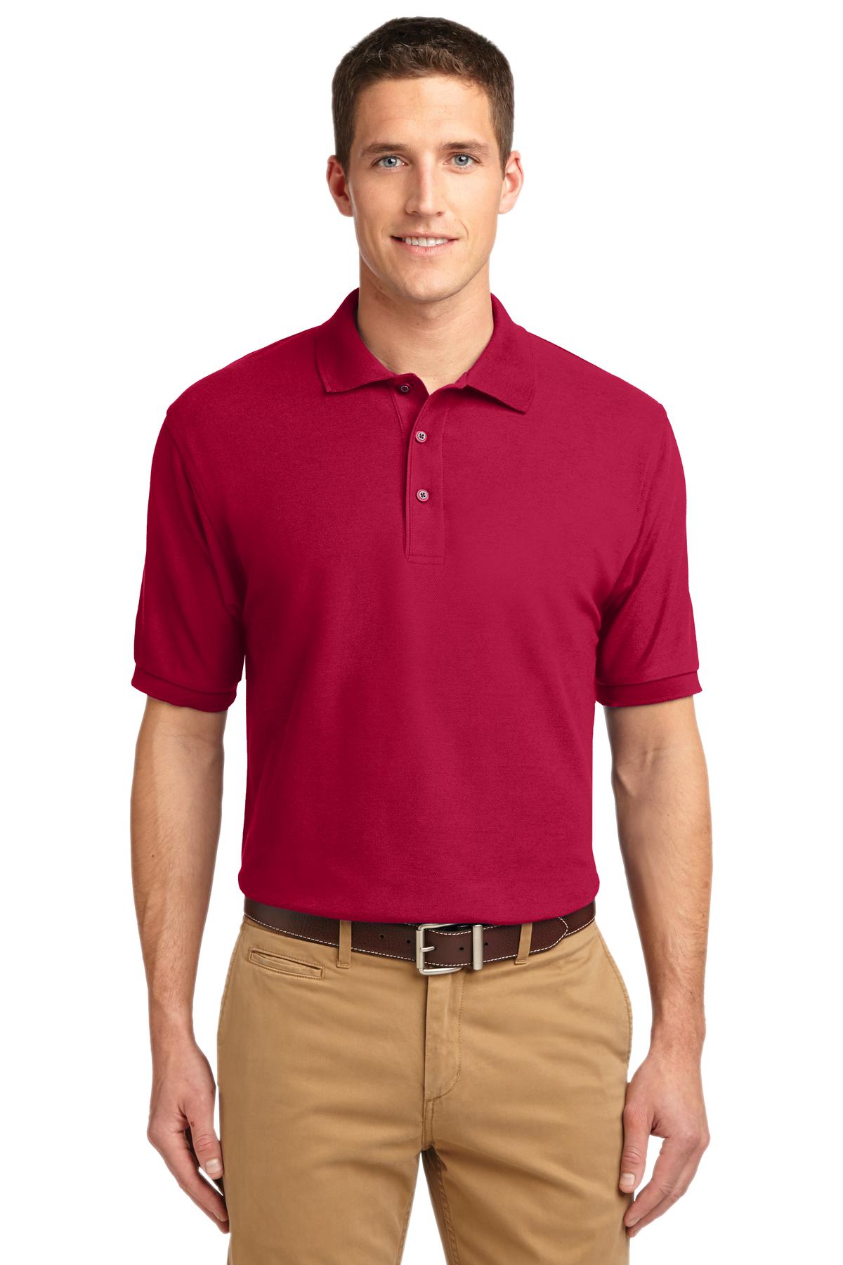 Port Authority Extended Size Silk Touch Polo. K500ES Mens Apparel Shirts & Tops