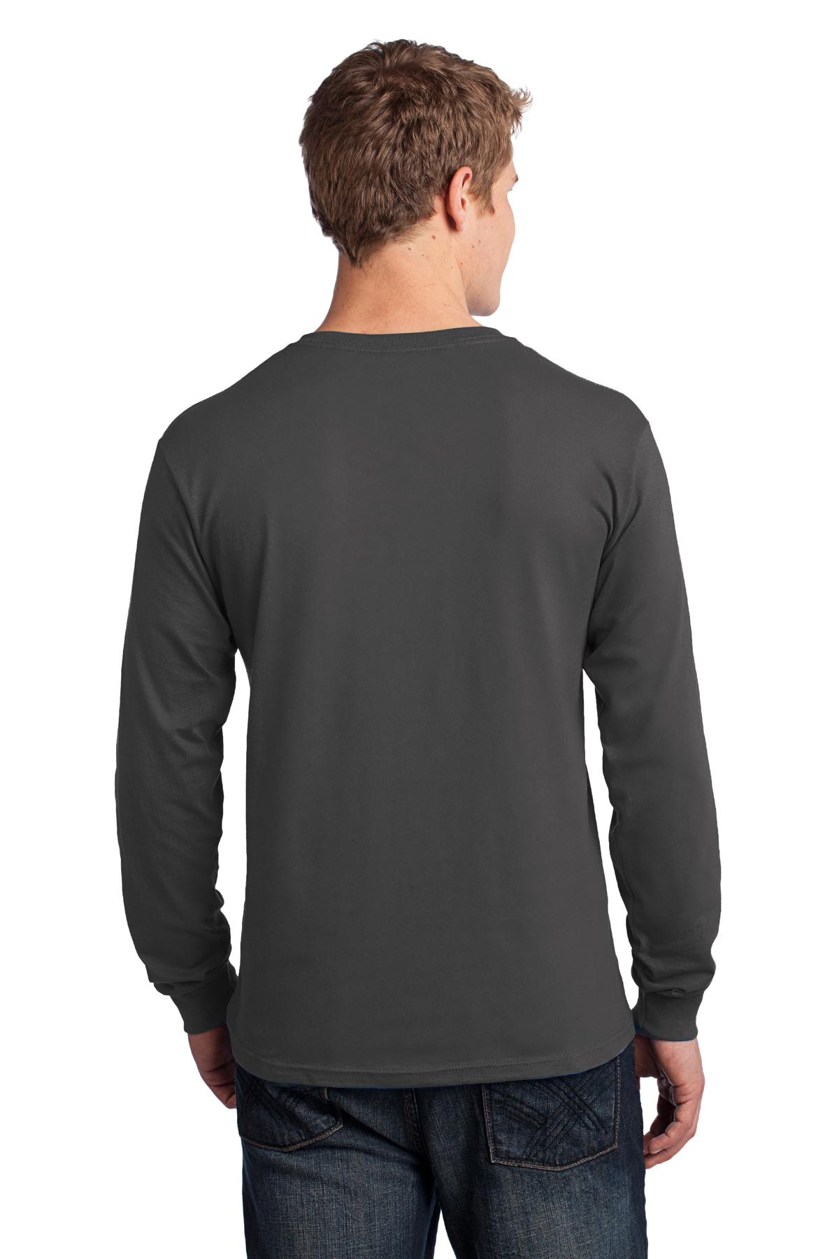Port & Company Men's Long Sleeve Core Cotton Tee Mens Apparel Shirts & Tops
