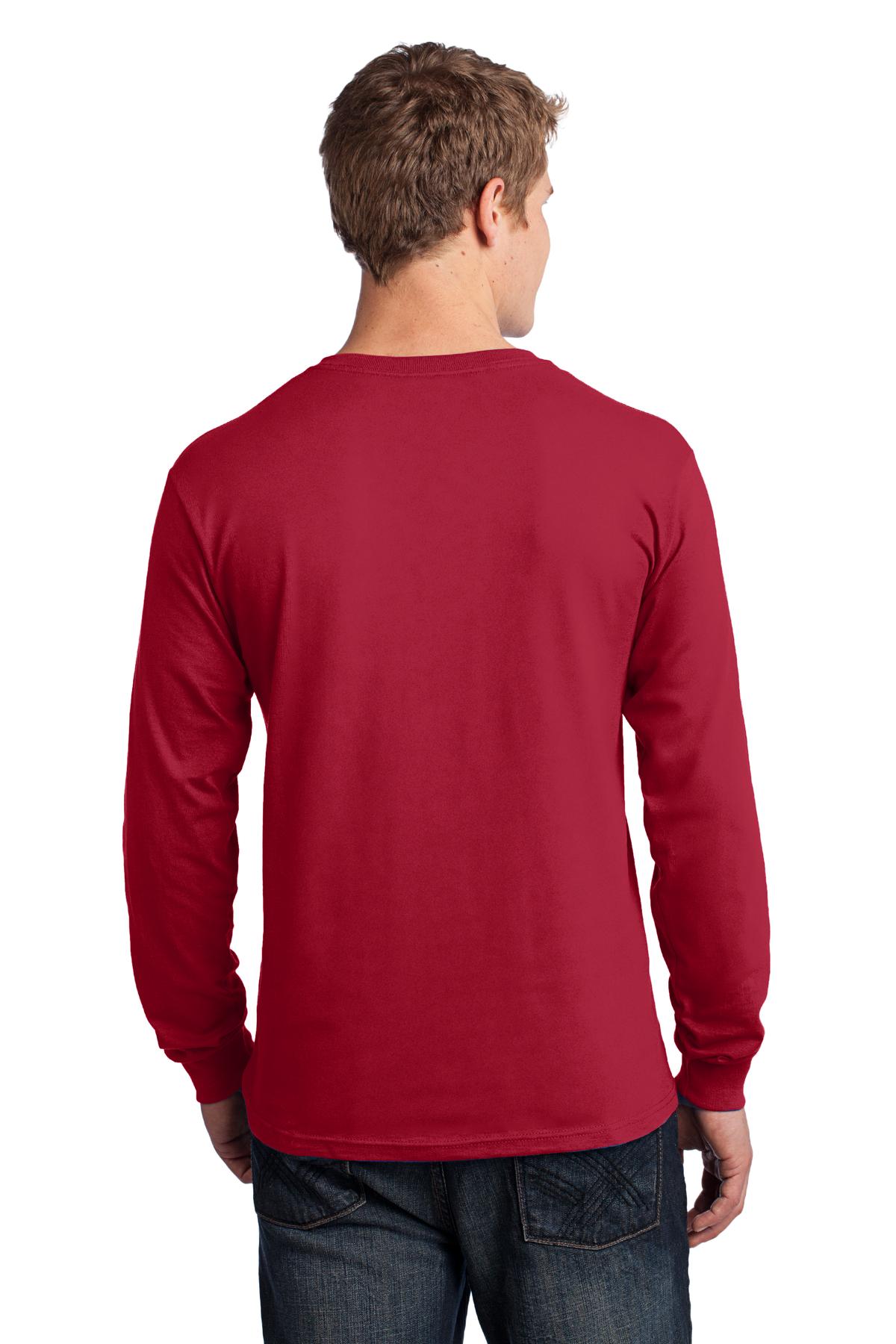 Port & Company Men's Long Sleeve Core Cotton Tee Mens Apparel Shirts & Tops