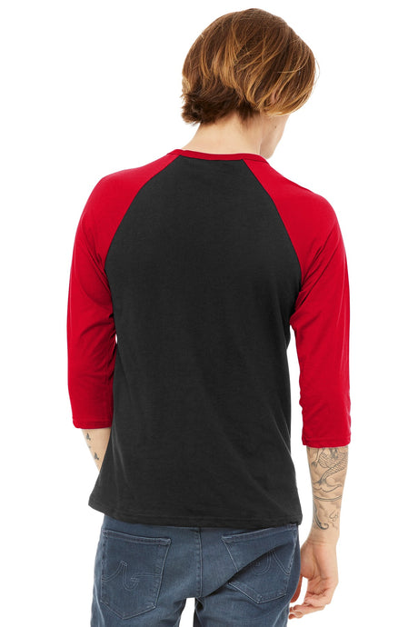 BELLA+CANVAS Men's 3/4-Sleeve Baseball Tee. BC3200 Mens Apparel Shirts & Tops