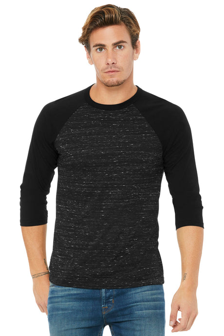 BELLA+CANVAS Men's 3/4-Sleeve Baseball Tee. BC3200 Mens Apparel Shirts & Tops