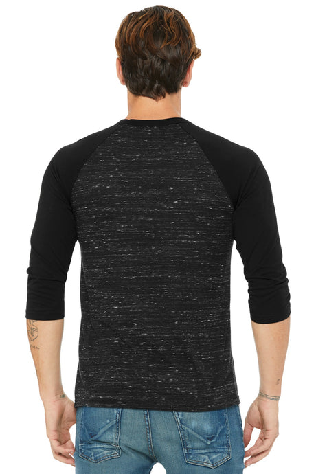 BELLA+CANVAS Men's 3/4-Sleeve Baseball Tee. BC3200 Mens Apparel Shirts & Tops