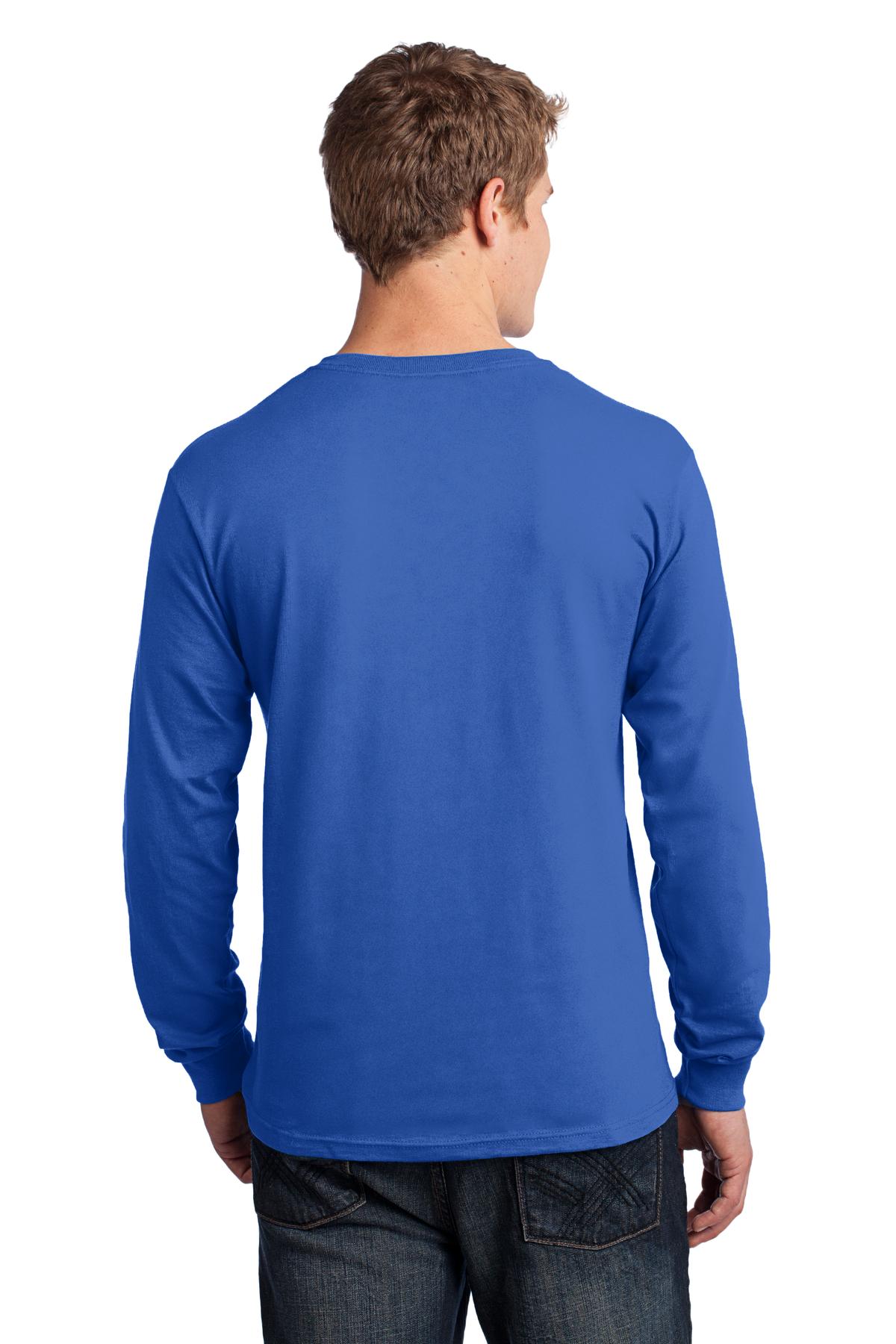Port & Company Men's Long Sleeve Core Cotton Tee Mens Apparel Shirts & Tops