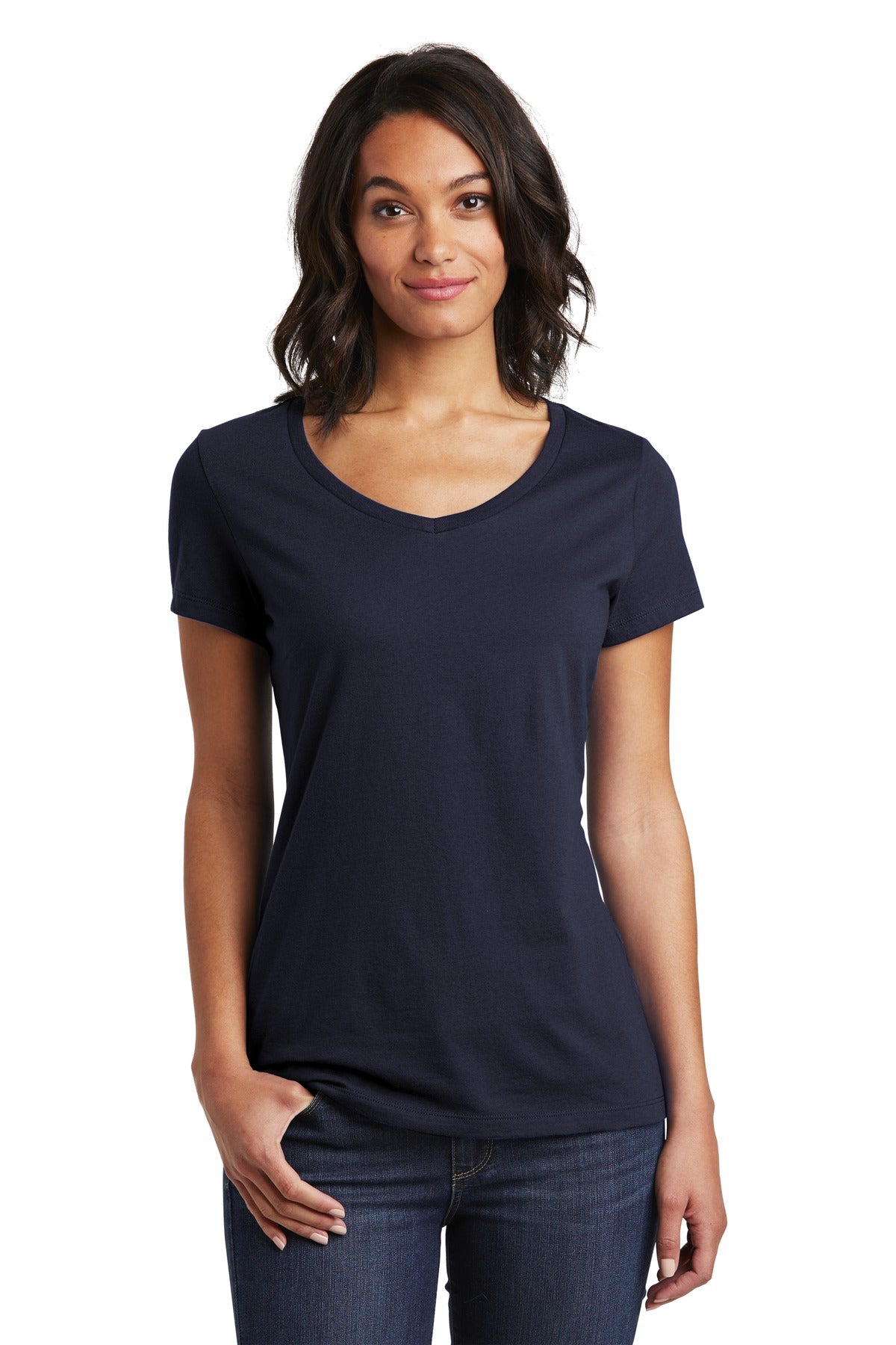 District Women's Very Important Tee V-Neck. DT6503 2 of 2 Womens Apparel Shirts & Tops