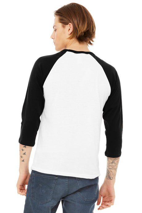 BELLA+CANVAS Men's 3/4-Sleeve Baseball Tee. BC3200 Mens Apparel Shirts & Tops