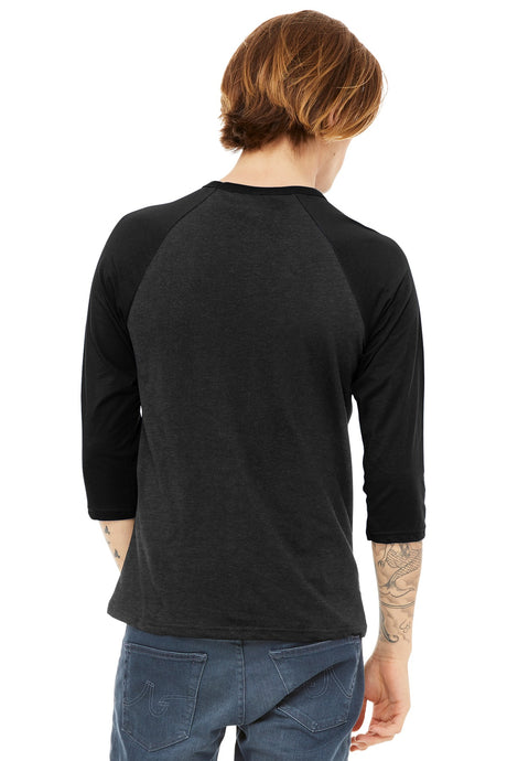 BELLA+CANVAS Men's 3/4-Sleeve Baseball Tee. BC3200 Mens Apparel Shirts & Tops