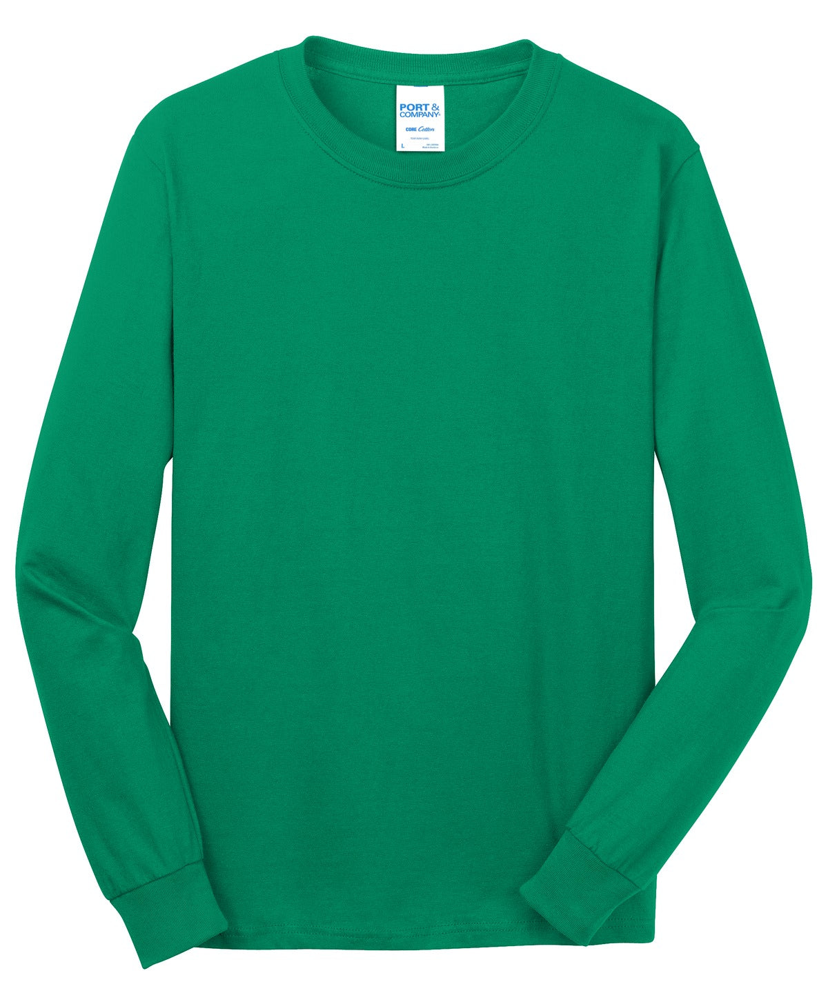 Port & Company Men's Long Sleeve Core Cotton Tee. PC54LS Mens Apparel Shirts & Tops