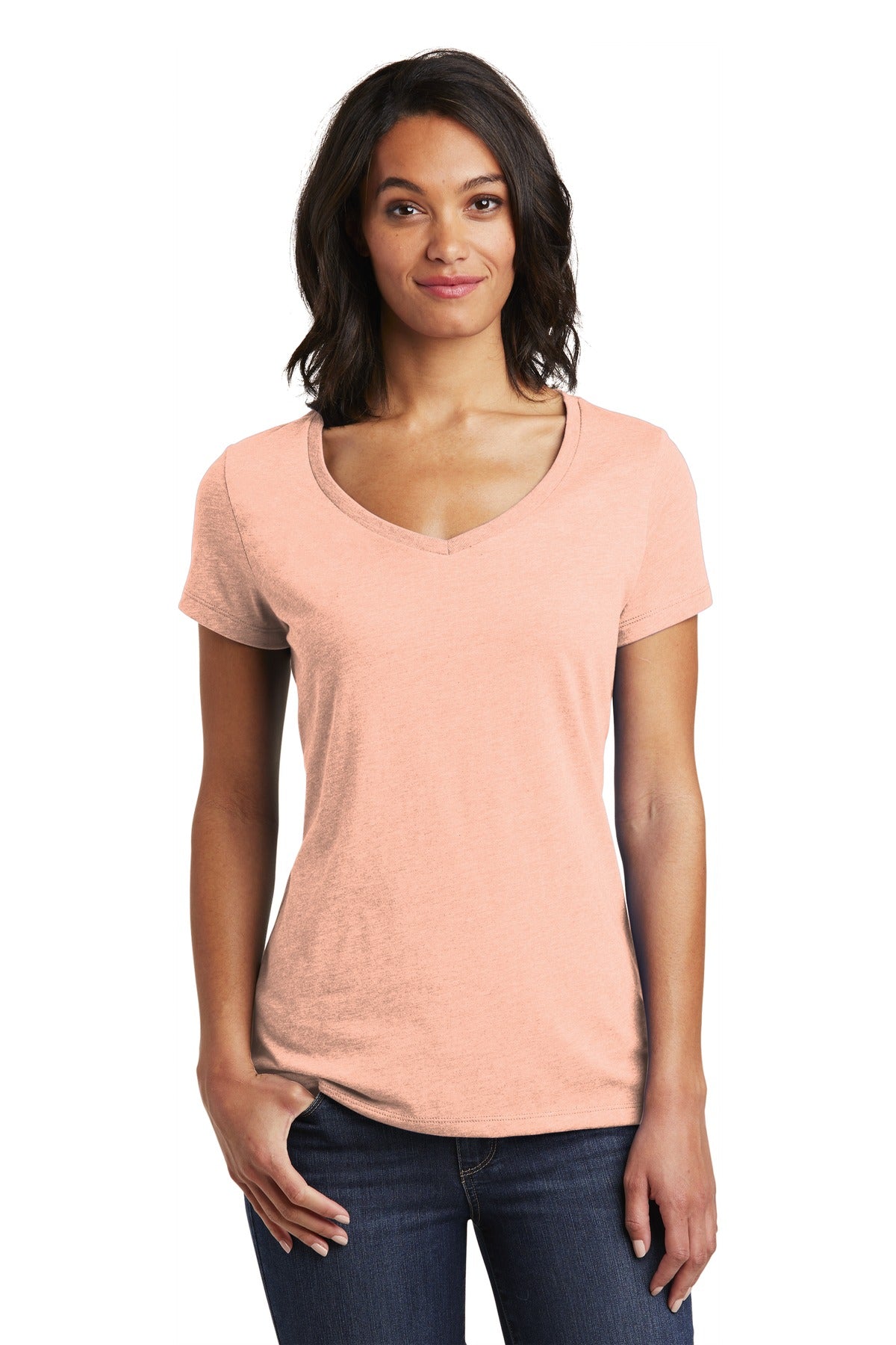 District Women's Very Important Tee V-Neck. DT6503 2 of 2 Womens Apparel Shirts & Tops