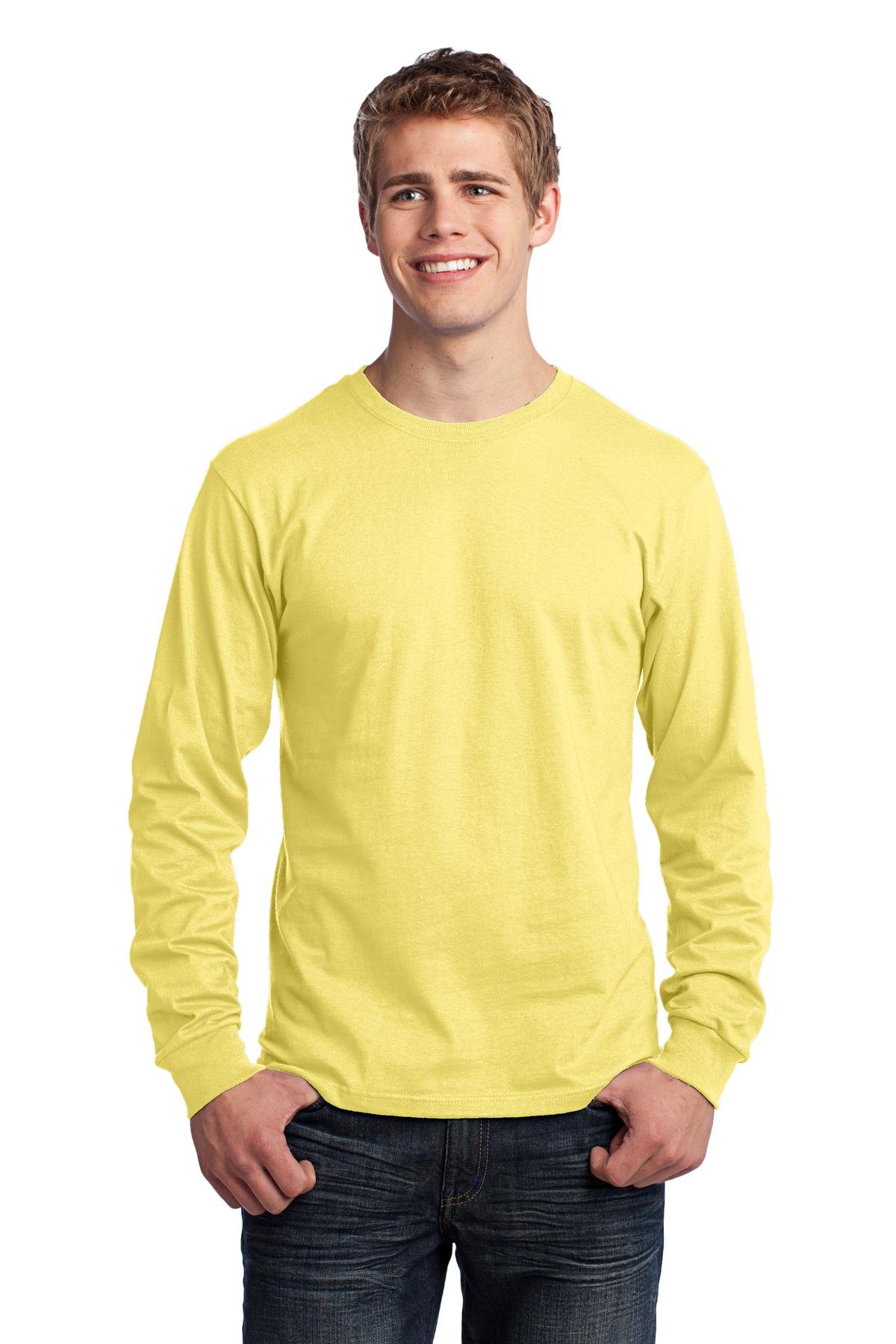 Port & Company Men's Long Sleeve Core Cotton Tee. PC54LS Mens Apparel Shirts & Tops