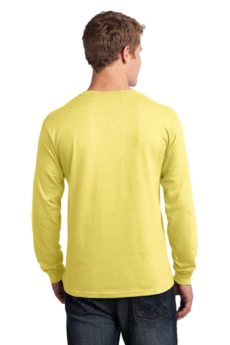 Port & Company Men's Long Sleeve Core Cotton Tee. PC54LS Mens Apparel Shirts & Tops