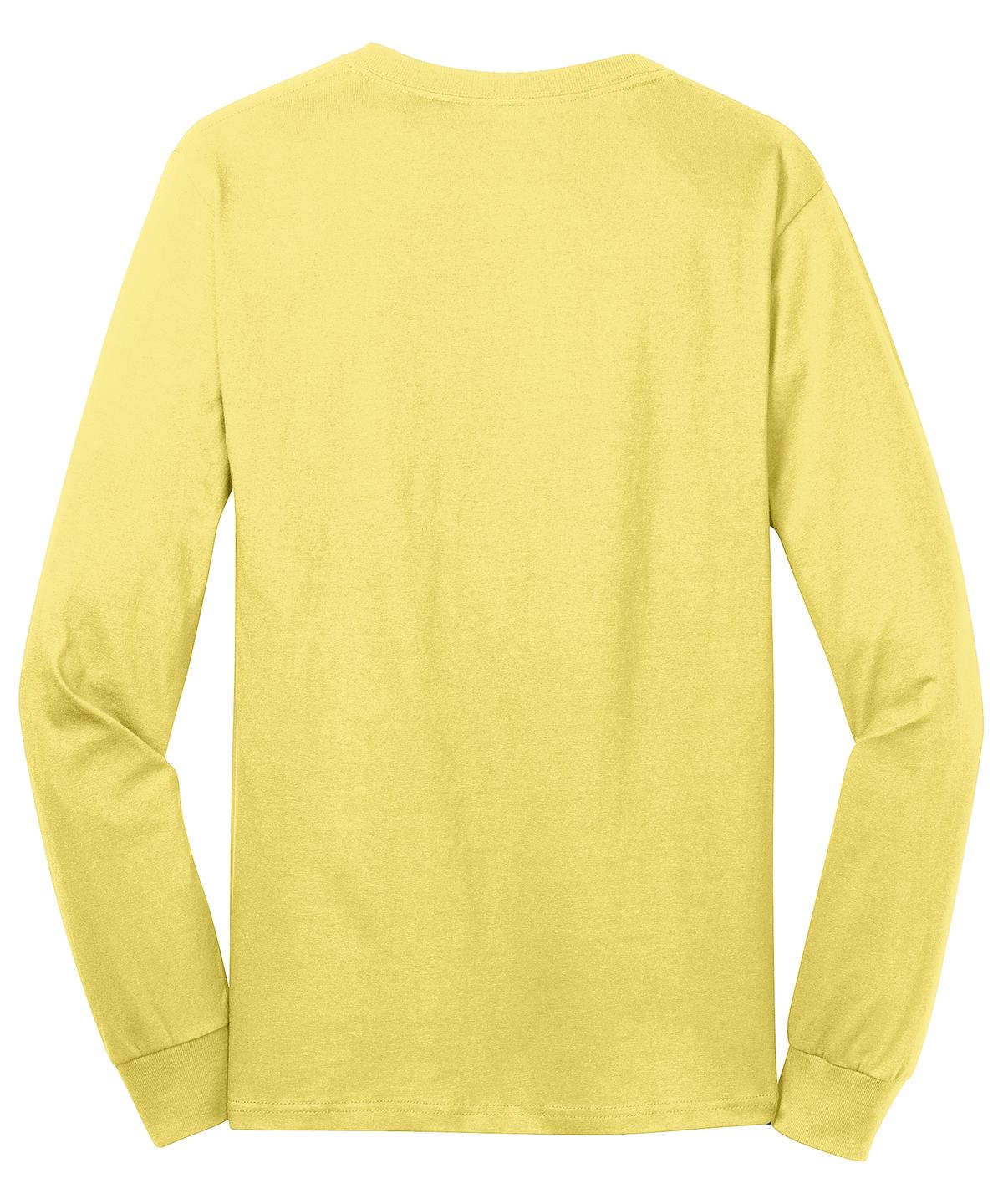 Port & Company Men's Long Sleeve Core Cotton Tee. PC54LS Mens Apparel Shirts & Tops