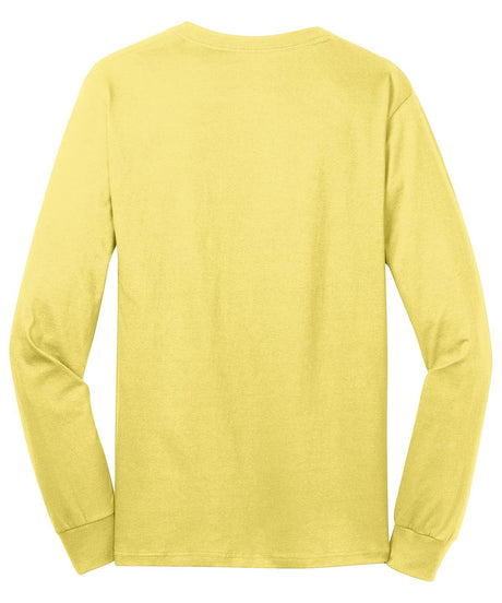 Port & Company Men's Long Sleeve Core Cotton Tee. PC54LS Mens Apparel Shirts & Tops