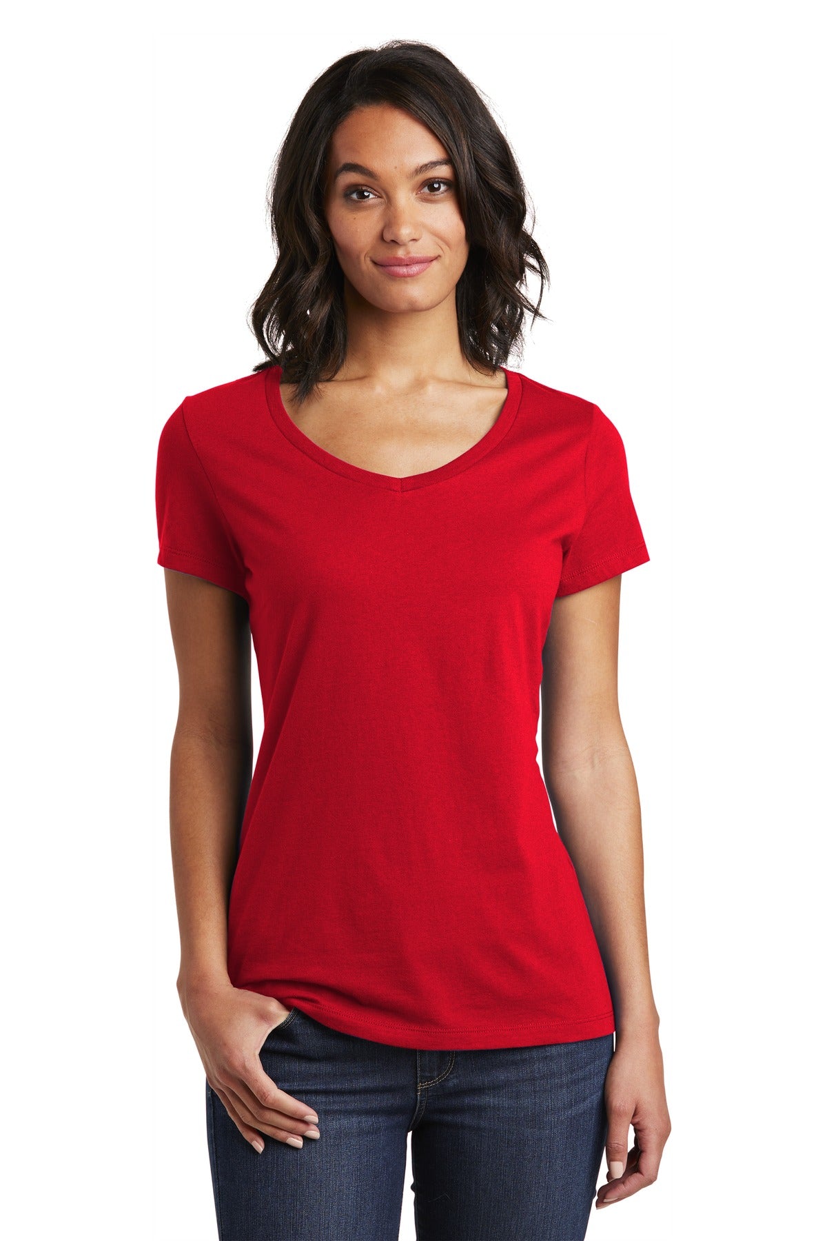 District Women's Very Important Tee V-Neck. DT6503 2 of 2 Womens Apparel Shirts & Tops