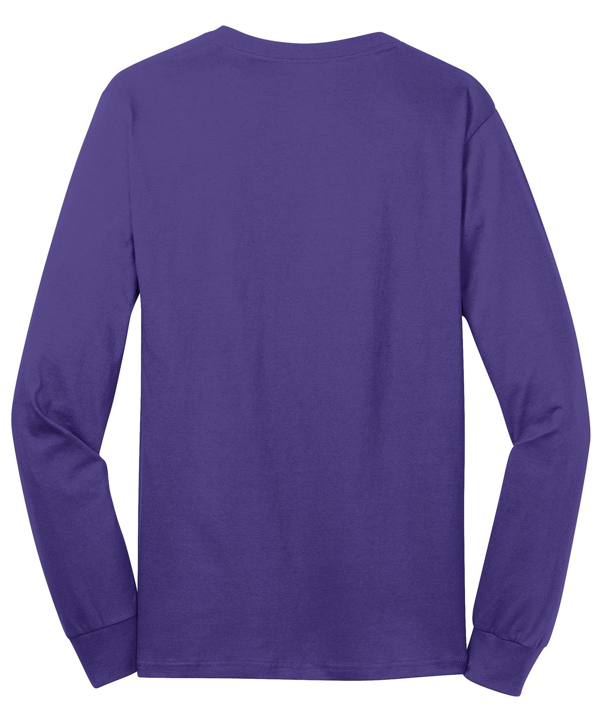 Port & Company Men's Long Sleeve Core Cotton Tee. PC54LS Mens Apparel Shirts & Tops