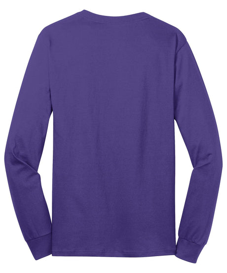 Port & Company Men's Long Sleeve Core Cotton Tee. PC54LS Mens Apparel Shirts & Tops
