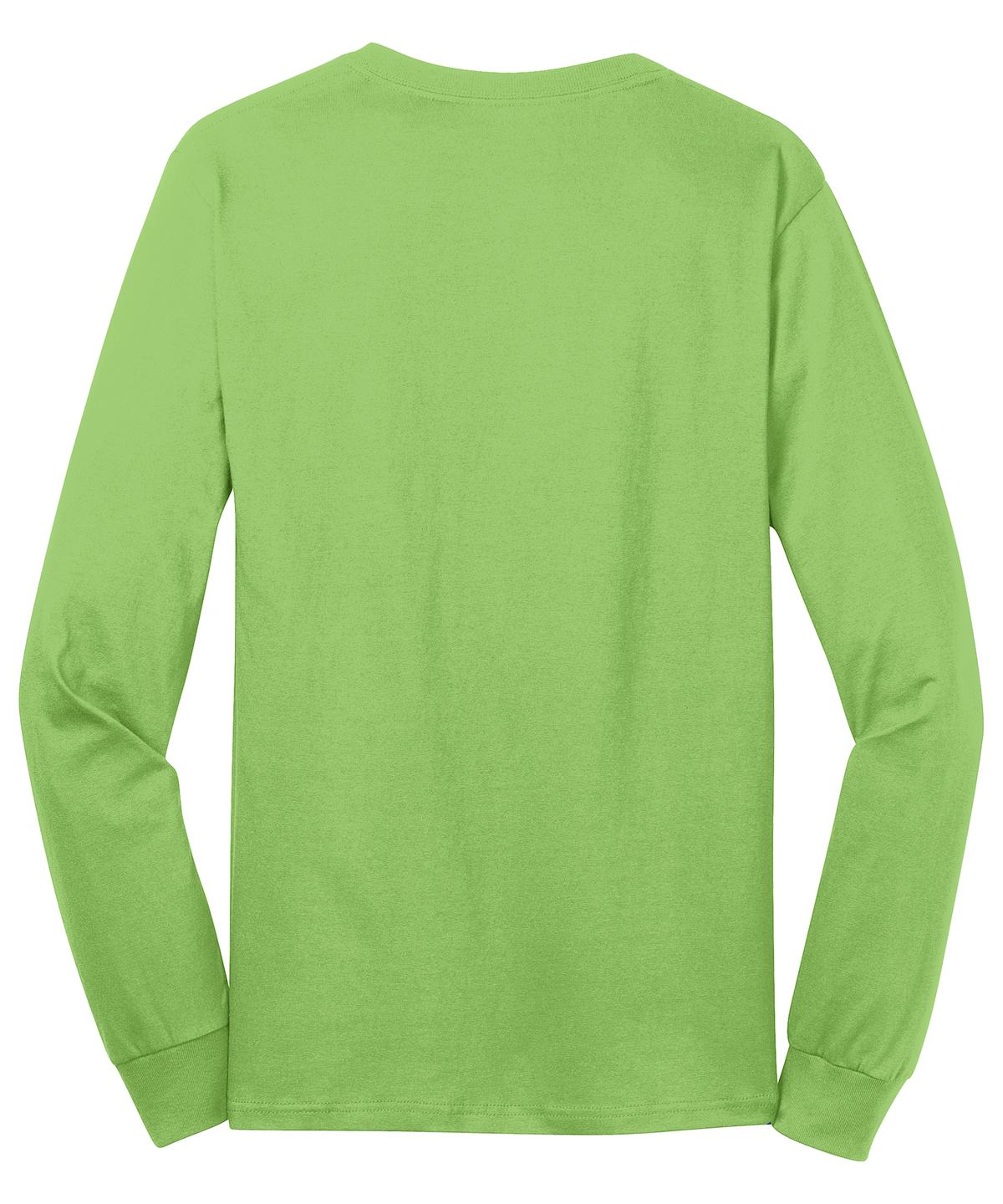 Port & Company Men's Long Sleeve Core Cotton Tee. PC54LS Mens Apparel Shirts & Tops