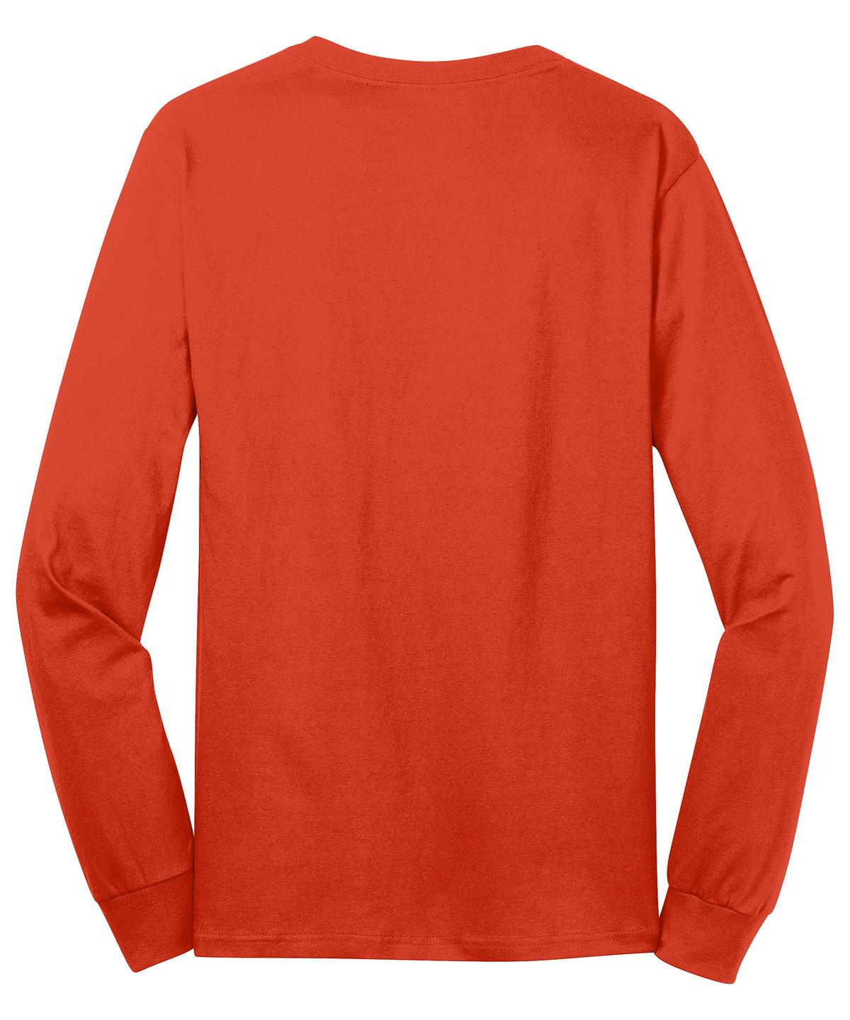 Port & Company Men's Long Sleeve Core Cotton Tee. PC54LS Mens Apparel Shirts & Tops