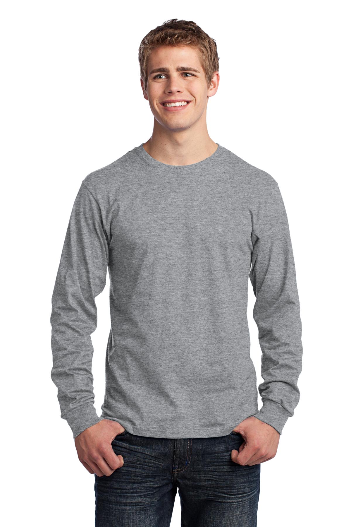 Port & Company Men's Long Sleeve Core Cotton Tee Mens Apparel Shirts & Tops