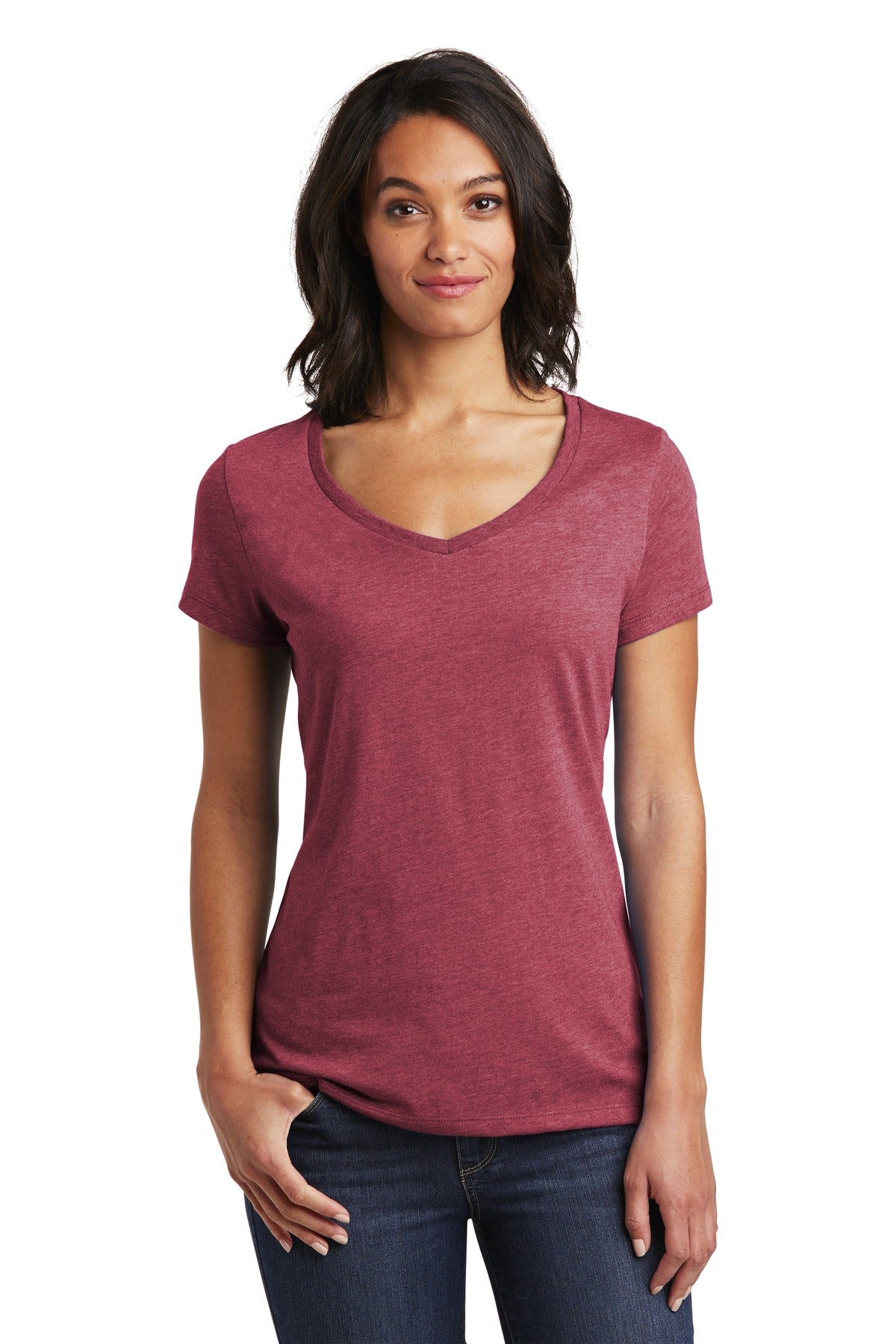 District Women's Very Important Tee V-Neck. DT6503 2 of 2 Womens Apparel Shirts & Tops