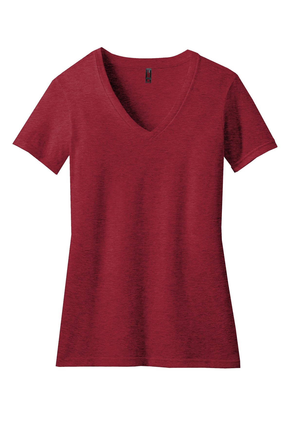District Women's Perfect Blend V-Neck Tee. DM1190L 2 of 2 Womens Apparel Shirts & Tops