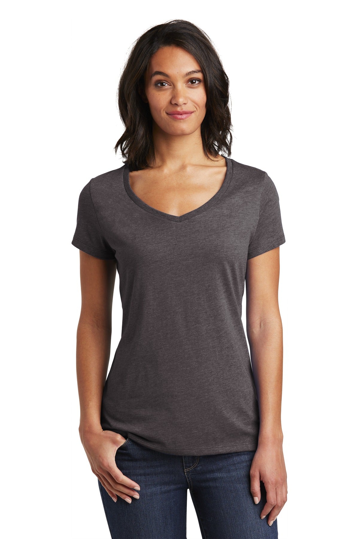 District Women's Very Important Tee V-Neck. DT6503 2 of 2 Womens Apparel Shirts & Tops