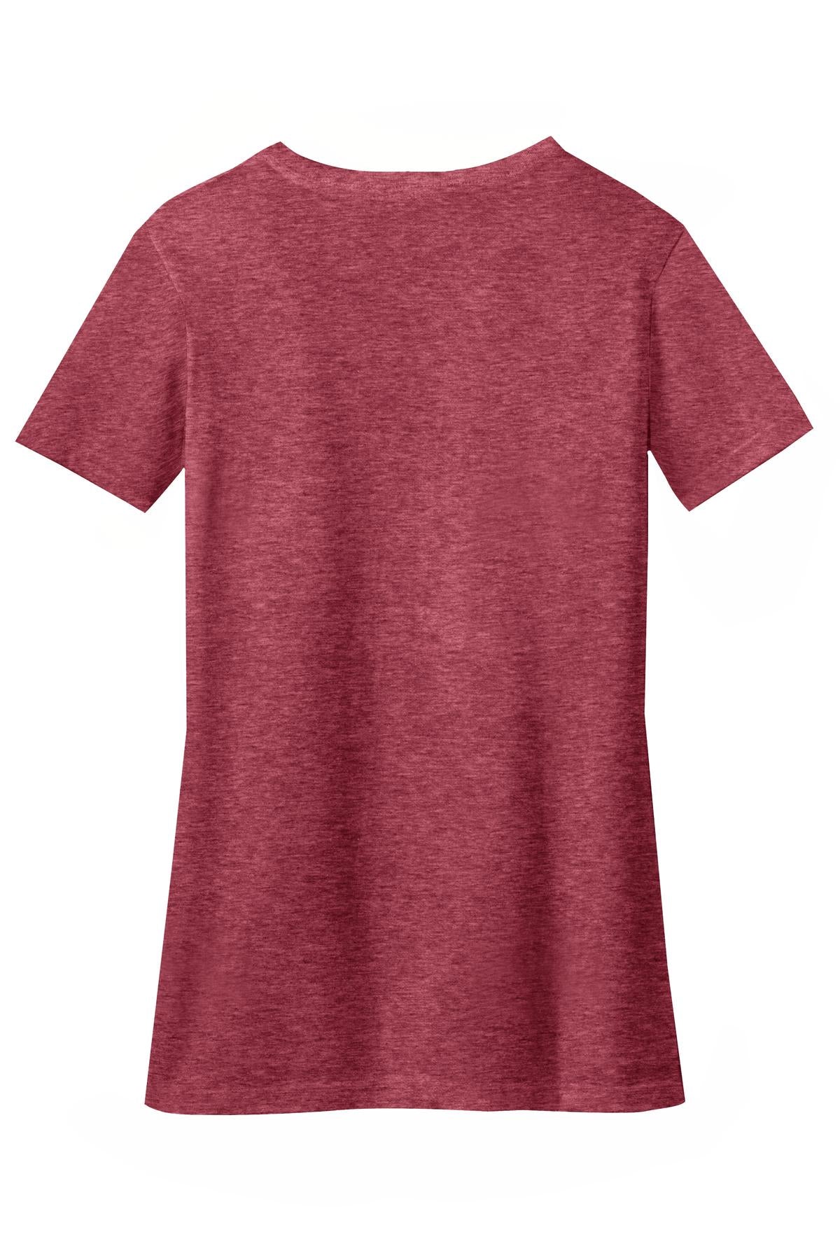 District Women's Perfect Blend V-Neck Tee. DM1190L 2 of 2 Womens Apparel Shirts & Tops