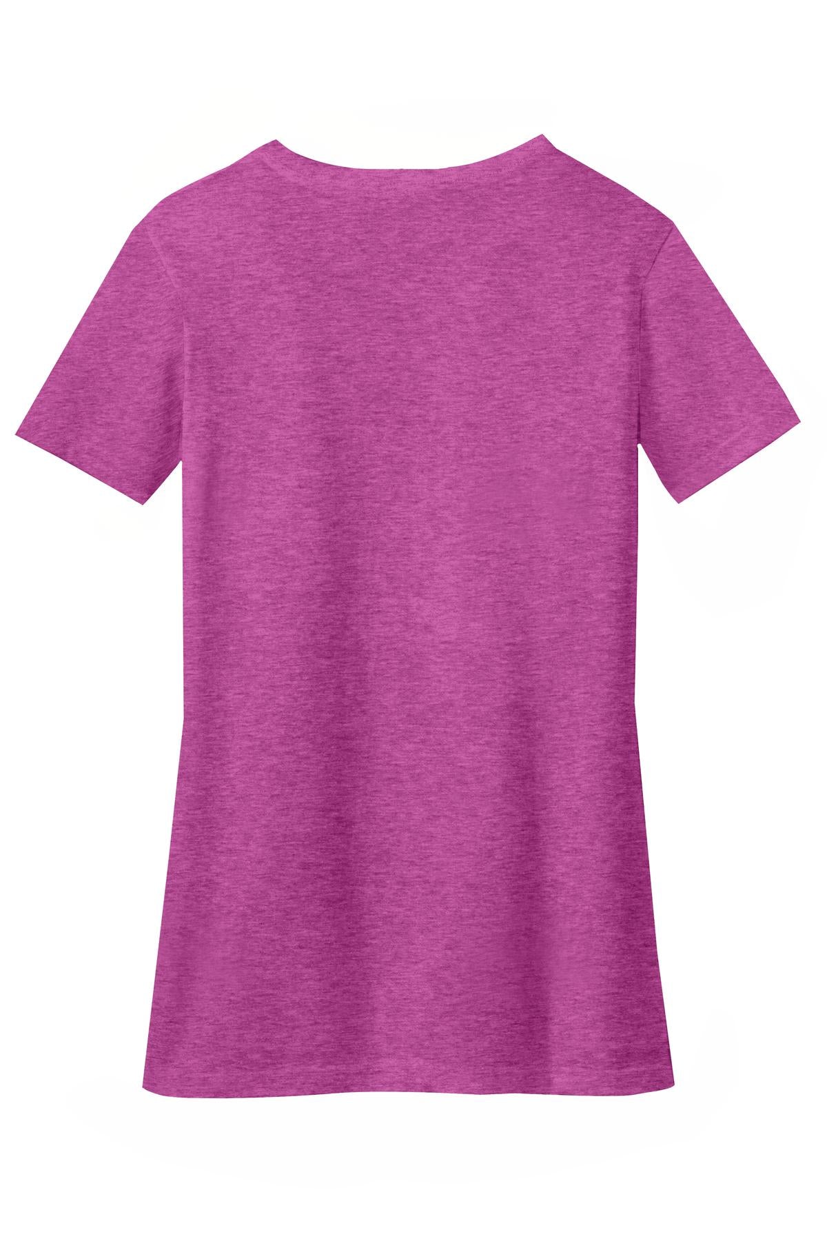 District Women's Perfect Blend V-Neck Tee. DM1190L 2 of 2 Womens Apparel Shirts & Tops