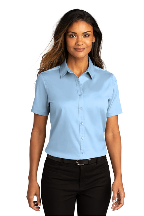 Port Authority Women's Short Sleeve SuperPro ReactTwill Shirt. LW809 1 of 2 Womens Apparel Shirts & Tops