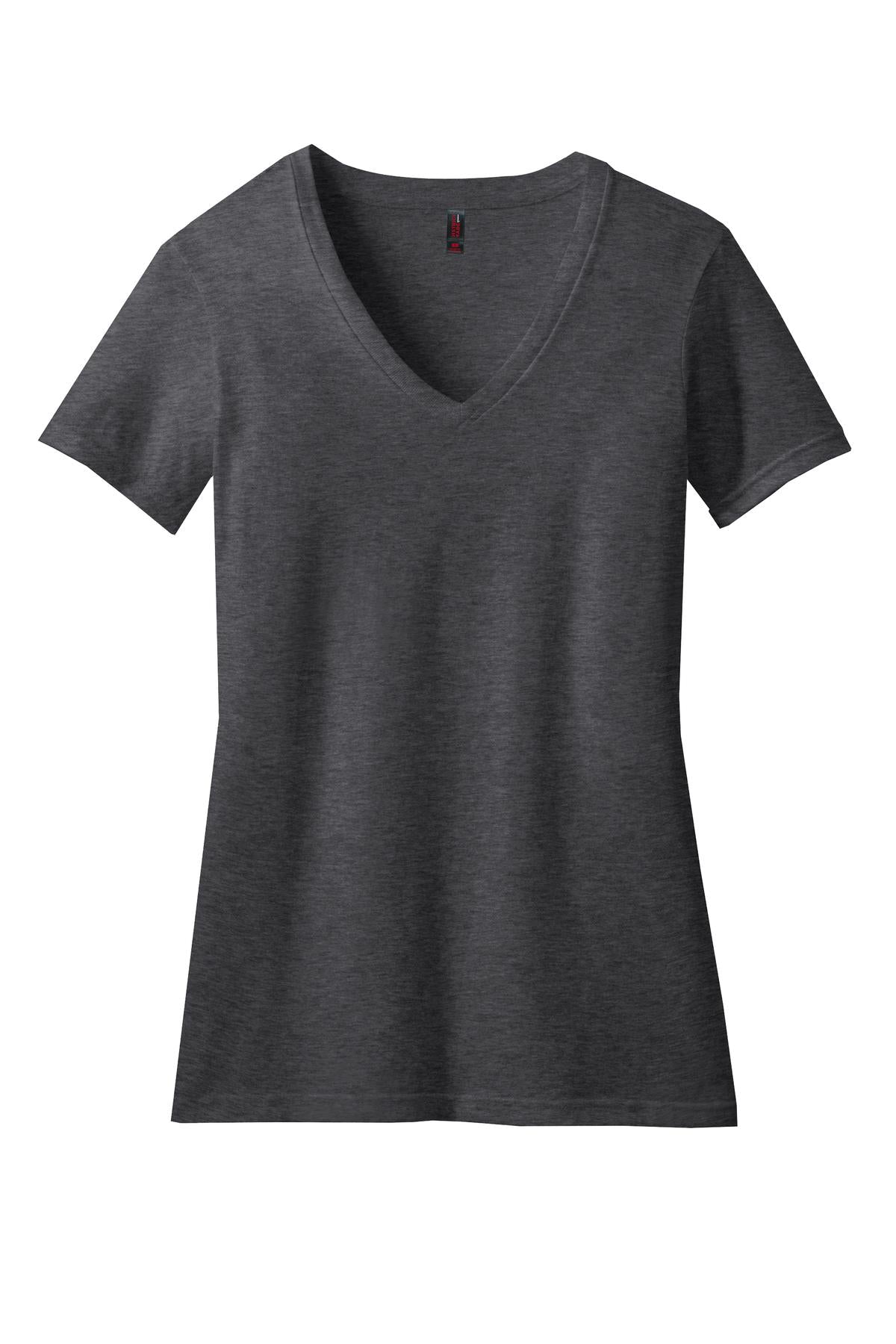 District Women's Perfect Blend V-Neck Tee. DM1190L 2 of 2 Womens Apparel Shirts & Tops