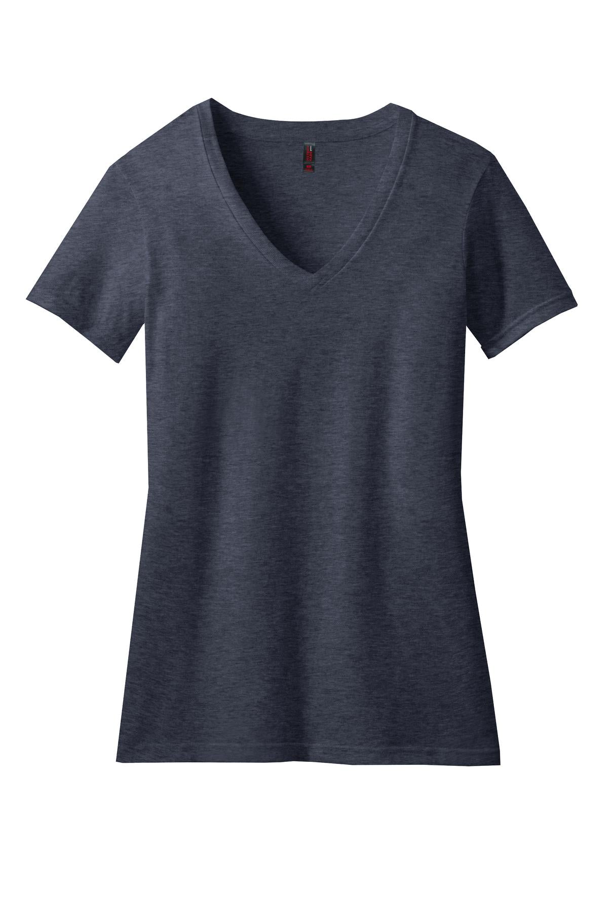 District Women's Perfect Blend V-Neck Tee. DM1190L 2 of 2 Womens Apparel Shirts & Tops