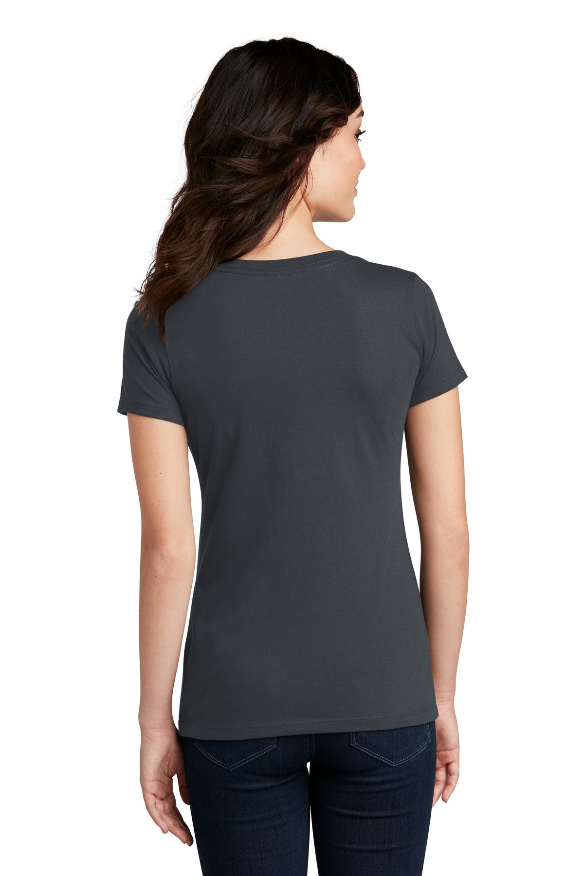 District Women's Perfect Blend V-Neck Tee. DM1190L District