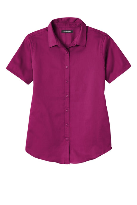 Port Authority Women's Short Sleeve SuperPro ReactTwill Shirt. LW809 1 of 2 Womens Apparel Shirts & Tops