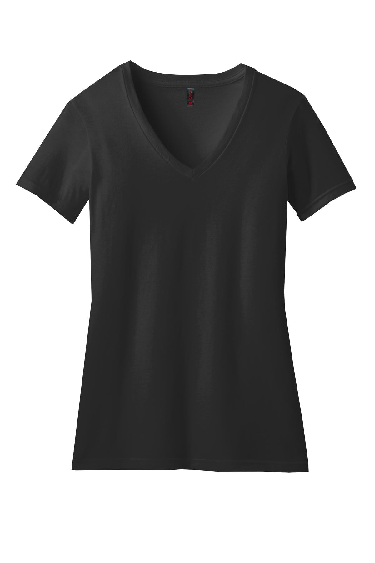 District Women's Perfect Blend V-Neck Tee. DM1190L 2 of 2 Womens Apparel Shirts & Tops