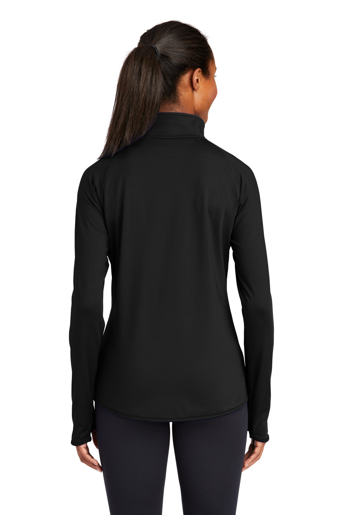 Sport-Tek Ladies Sport-Wick Stretch 1/2-Zip Pullover. LST850 1 of 2 Womens Apparel Sweatshirts & Fleece