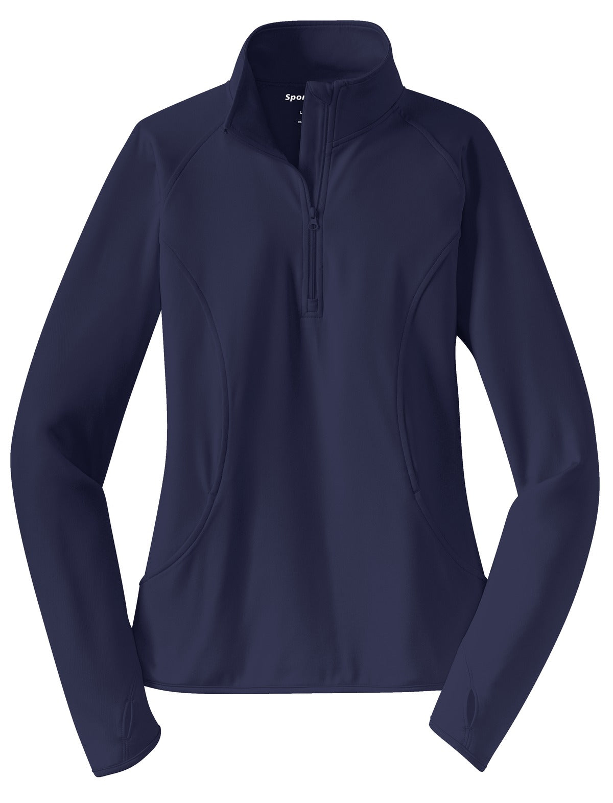 Sport-Tek Ladies Sport-Wick Stretch 1/2-Zip Pullover. LST850 1 of 2 Womens Apparel Sweatshirts & Fleece