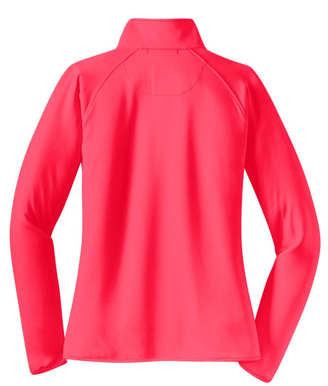 Sport-Tek Ladies Sport-Wick Stretch 1/2-Zip Pullover. LST850 1 of 2 Womens Apparel Sweatshirts & Fleece