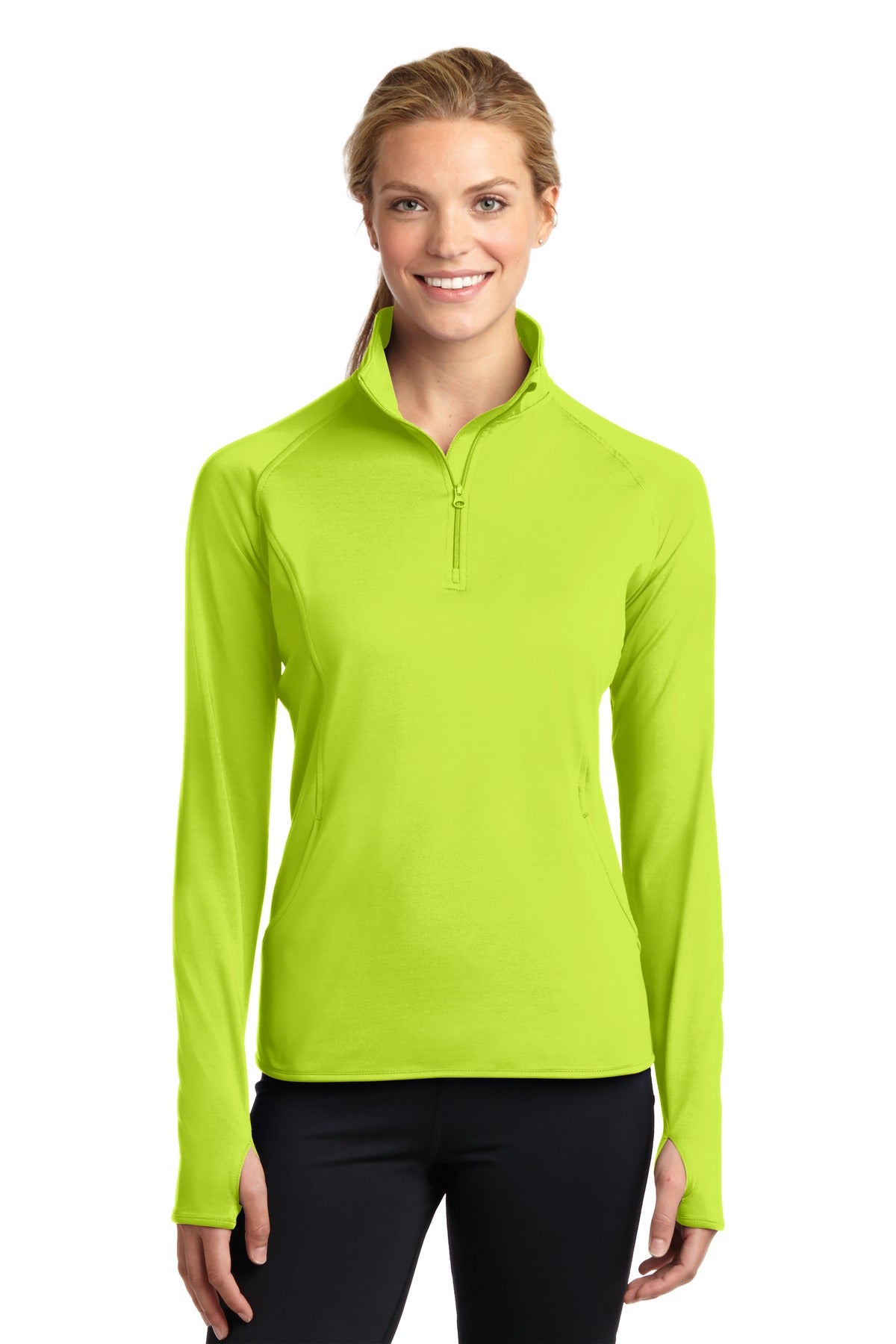 Sport-Tek Women's Sport-Wick Stretch 1/2-Zip Pullover Womens Apparel Sweatshirts & Fleece