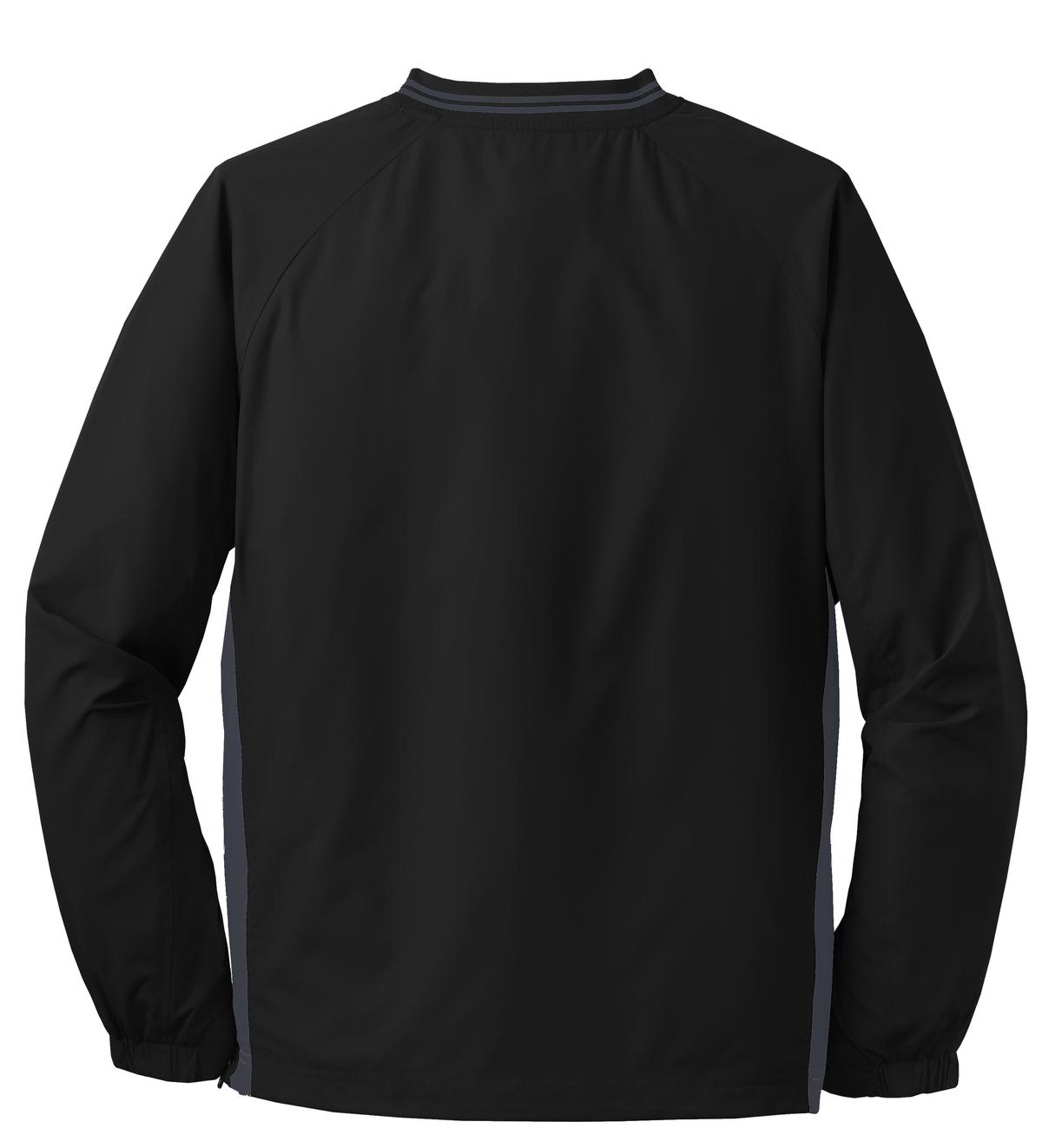 Sport-Tek Men's Tipped V-Neck Raglan Wind Shirt Mens Apparel Sweatshirts & Fleece