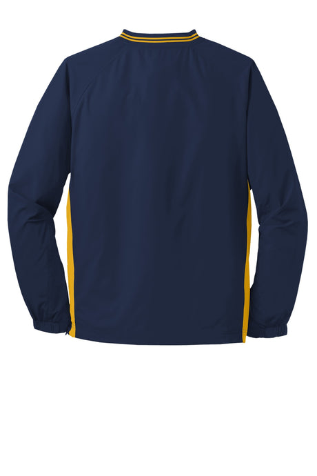 Sport-Tek Men's Tipped V-Neck Raglan Wind Shirt Mens Apparel Sweatshirts & Fleece