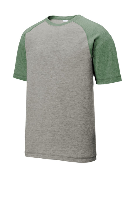 Sport-Tek Men's PosiCharge Tri-Blend Wicking Raglan Tee Mens Apparel Shirts & Tops