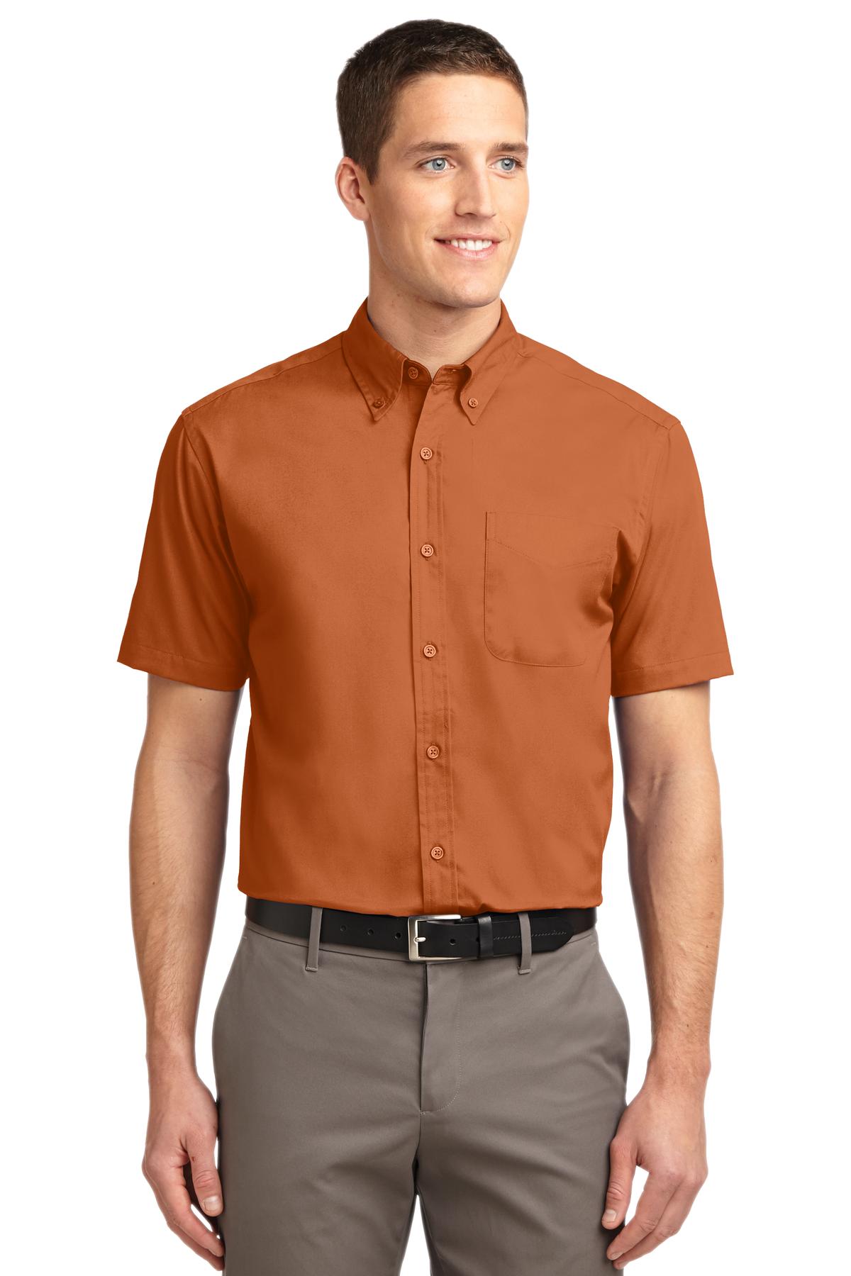 Port Authority Men's Tall Short Sleeve Easy Care Shirt TLS508 Mens Apparel Shirts & Tops