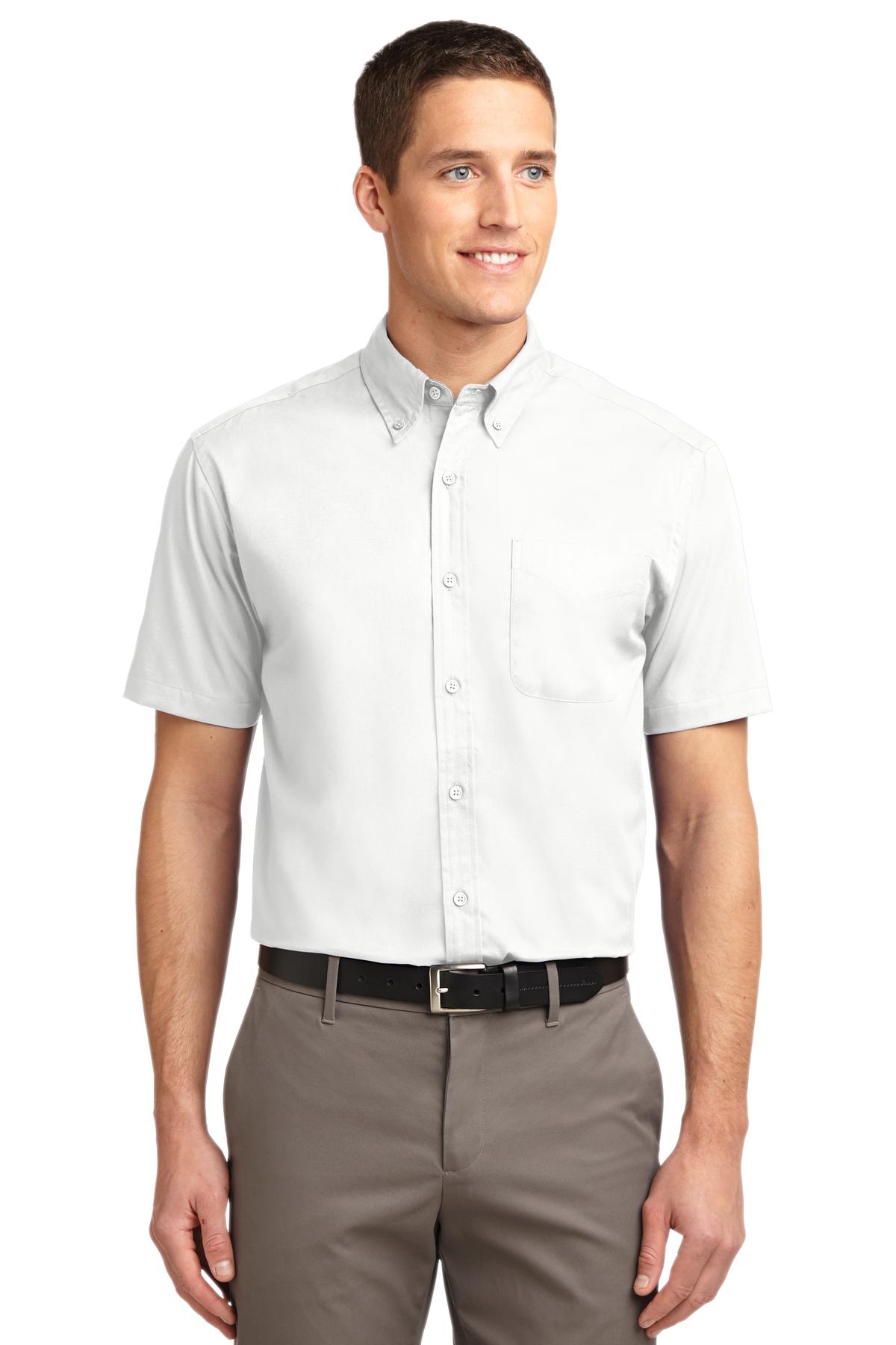 Port Authority Men's Tall Short Sleeve Easy Care Shirt TLS508 Mens Apparel Shirts & Tops