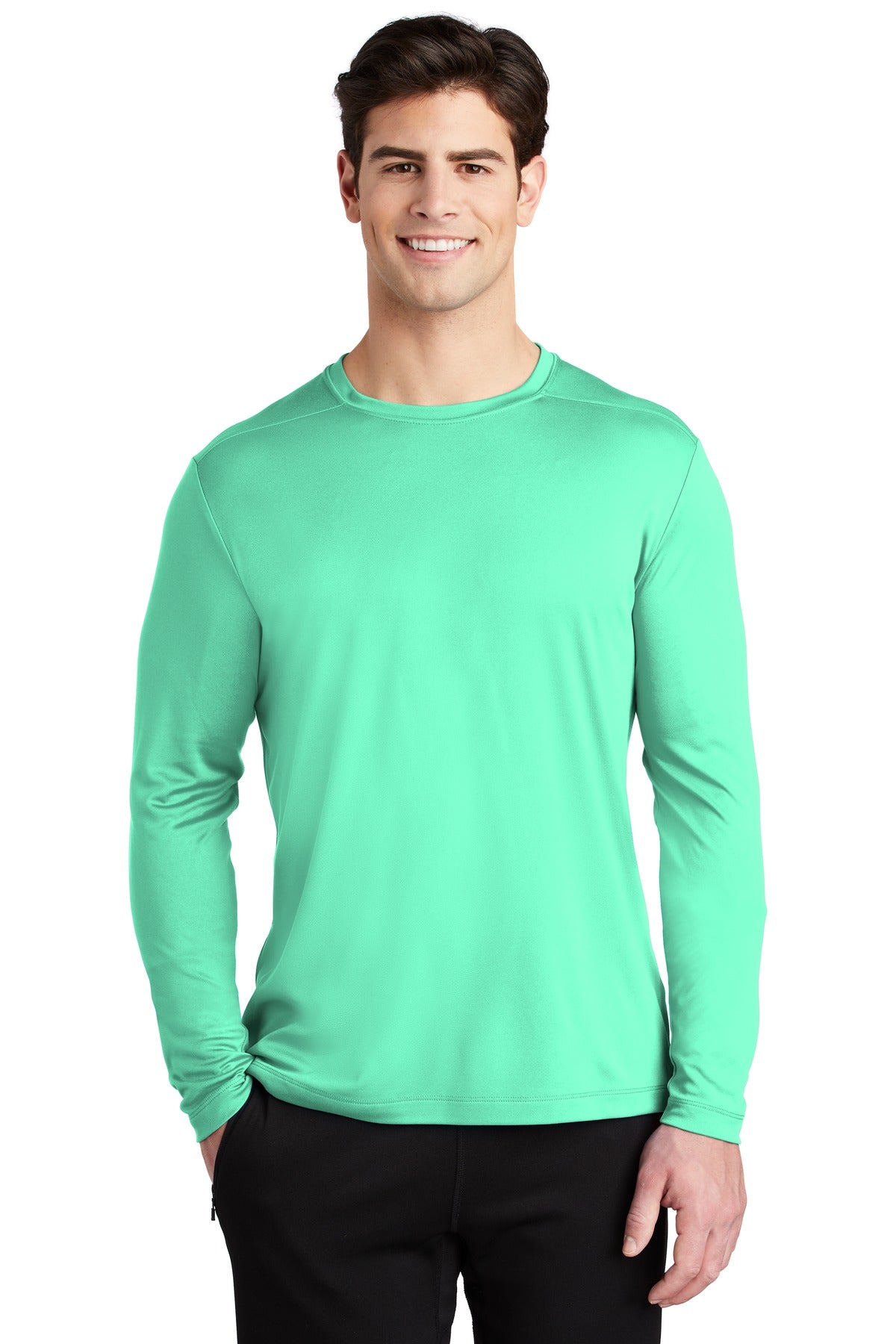 Sport-Tek Men's Posi-UV Pro Long Sleeve Tee. ST420LS Mens Apparel Shirts & Tops