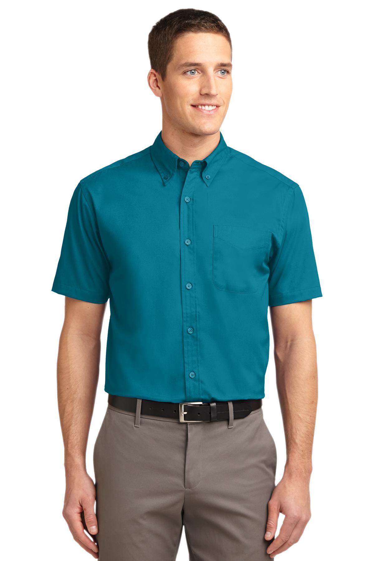 Port Authority Men's Tall Short Sleeve Easy Care Shirt TLS508 Mens Apparel Shirts & Tops