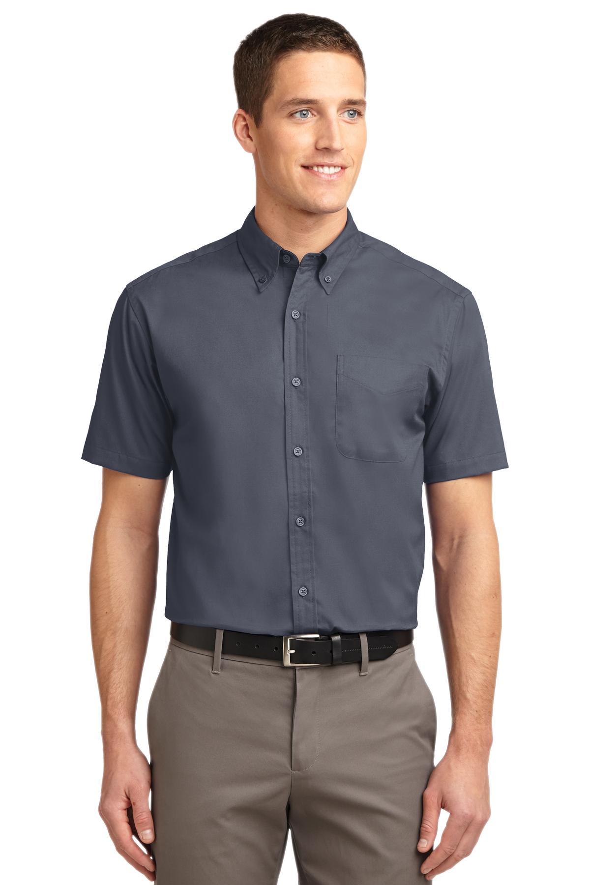 Port Authority Men's Tall Short Sleeve Easy Care Shirt TLS508 Mens Apparel Shirts & Tops